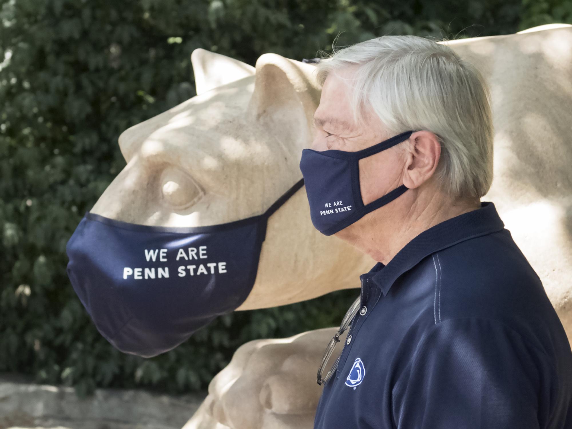 President Barron and Lion with masks