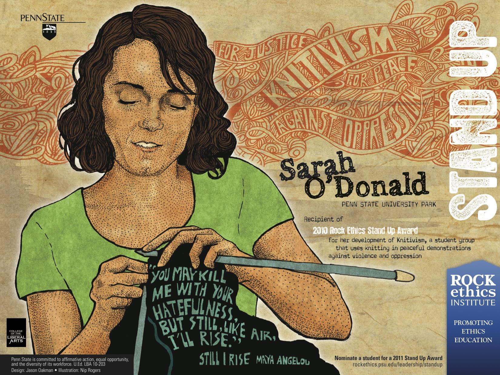 2010 Stand Up Honoree Sarah O'Donald
