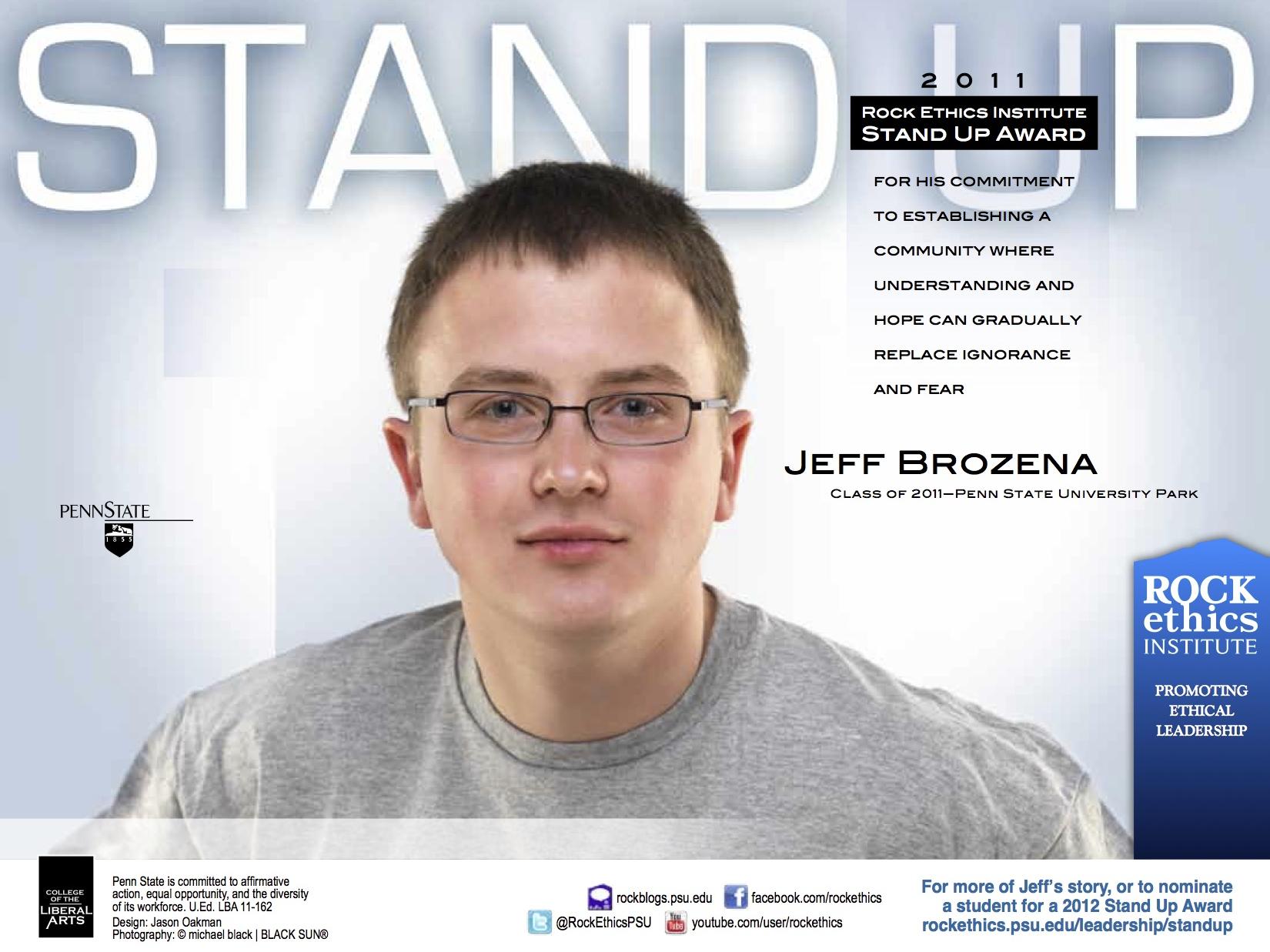 2011 Stand Up Honoree Jeff Brozena