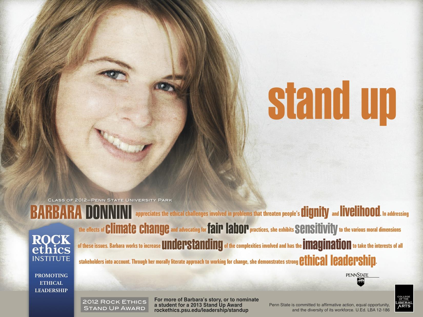 2012 Stand Up Honoree Barabara Donnini