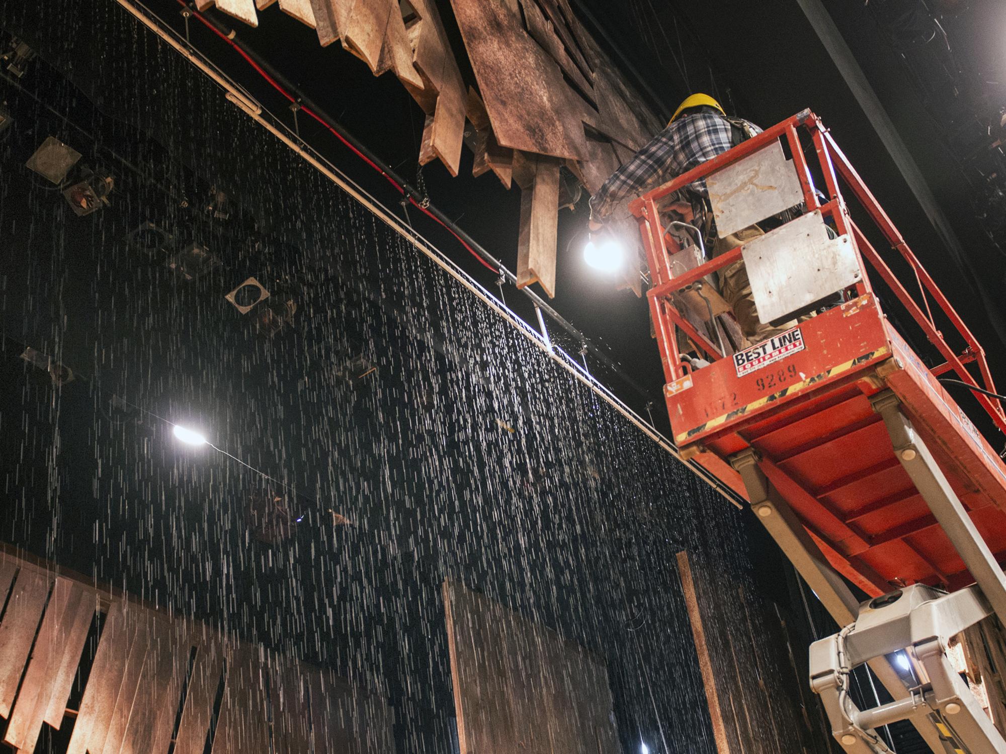 Rain machine at Playhouse theatre