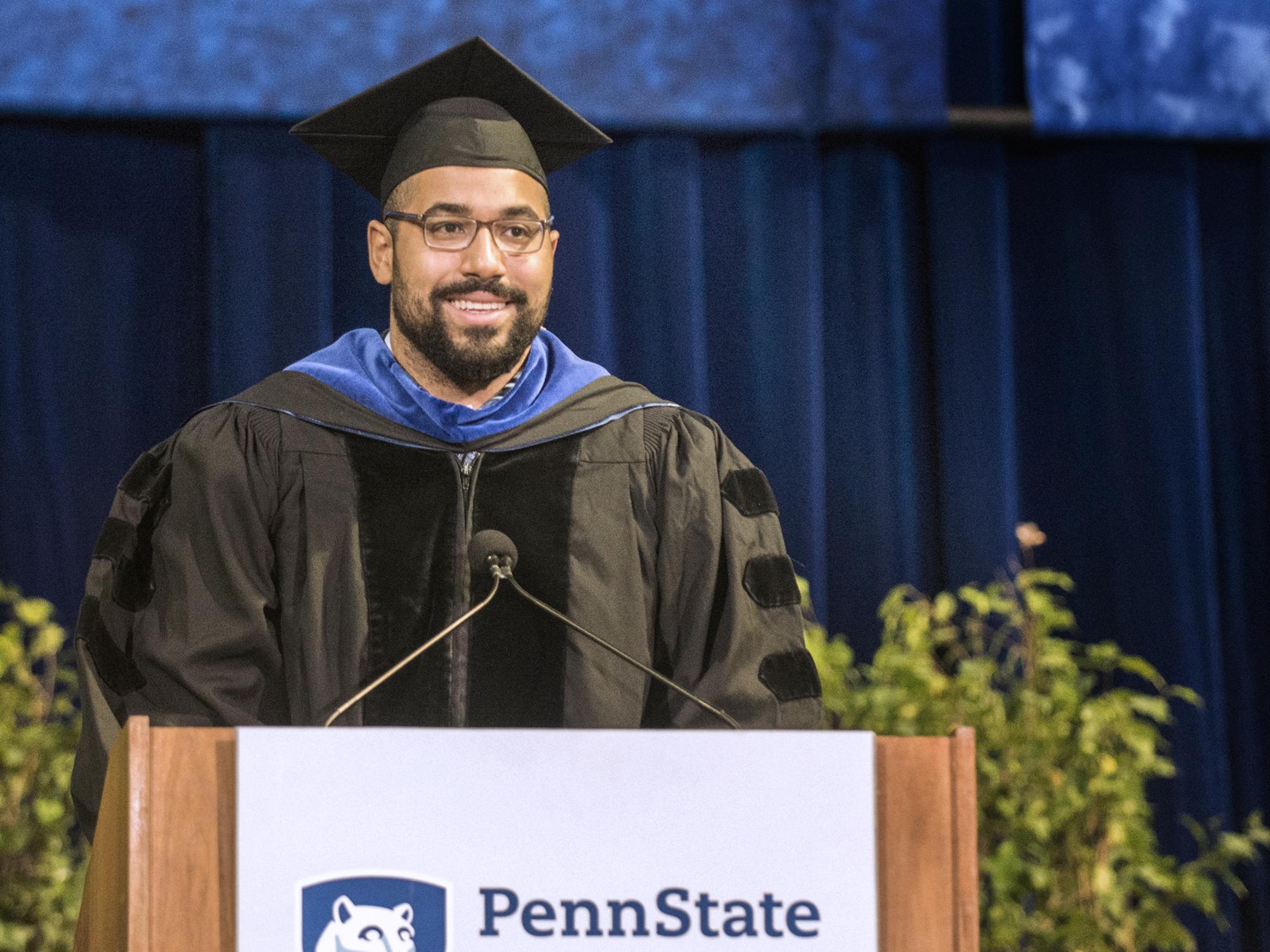 John Urschel at graduation