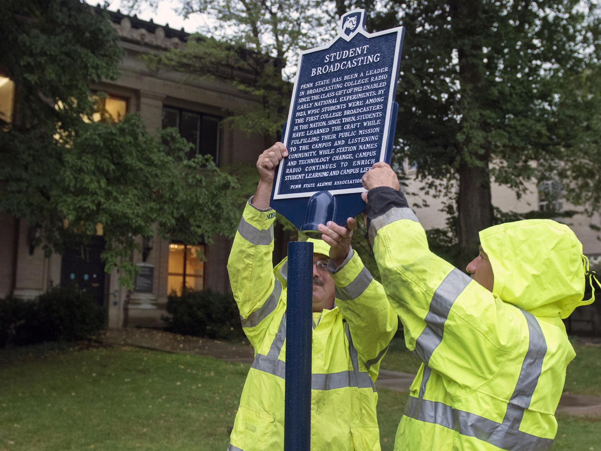 Historical marker-Student Broadcasting