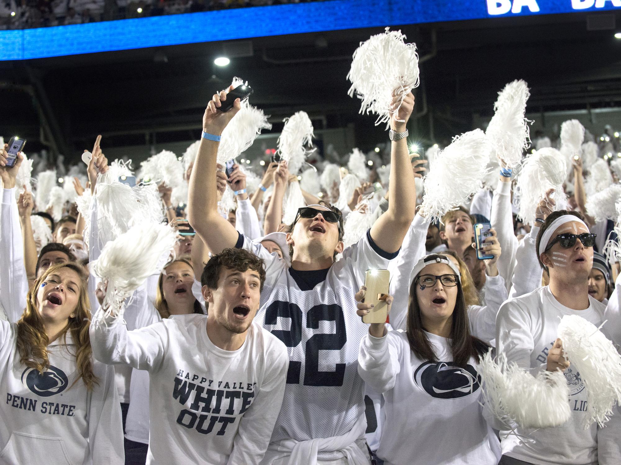White Out at Beaver Stadium