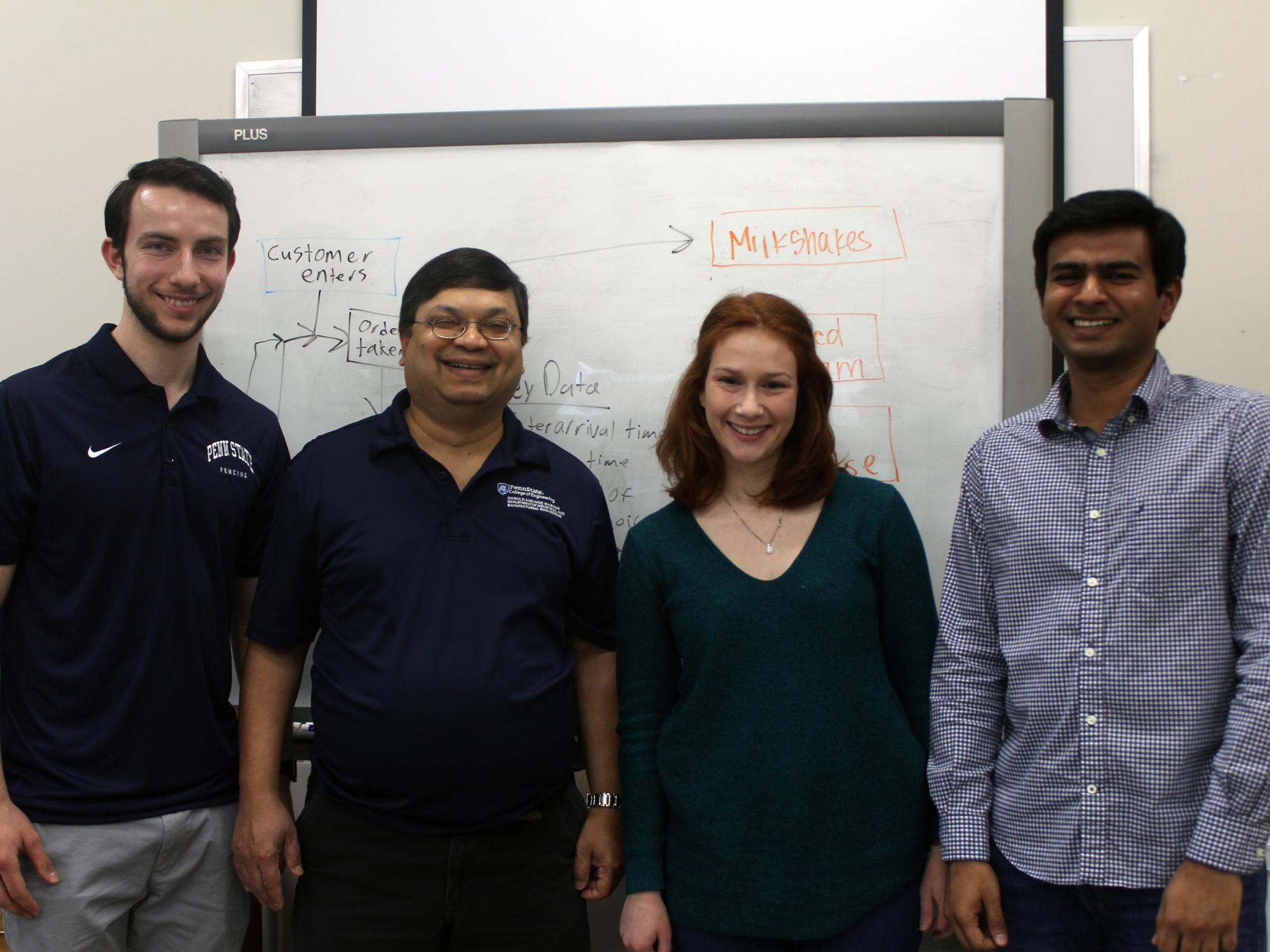 ​The team of industrial engineers who worked on the project