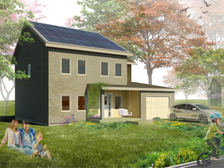 Final rendering of the New American Home, Ripple design