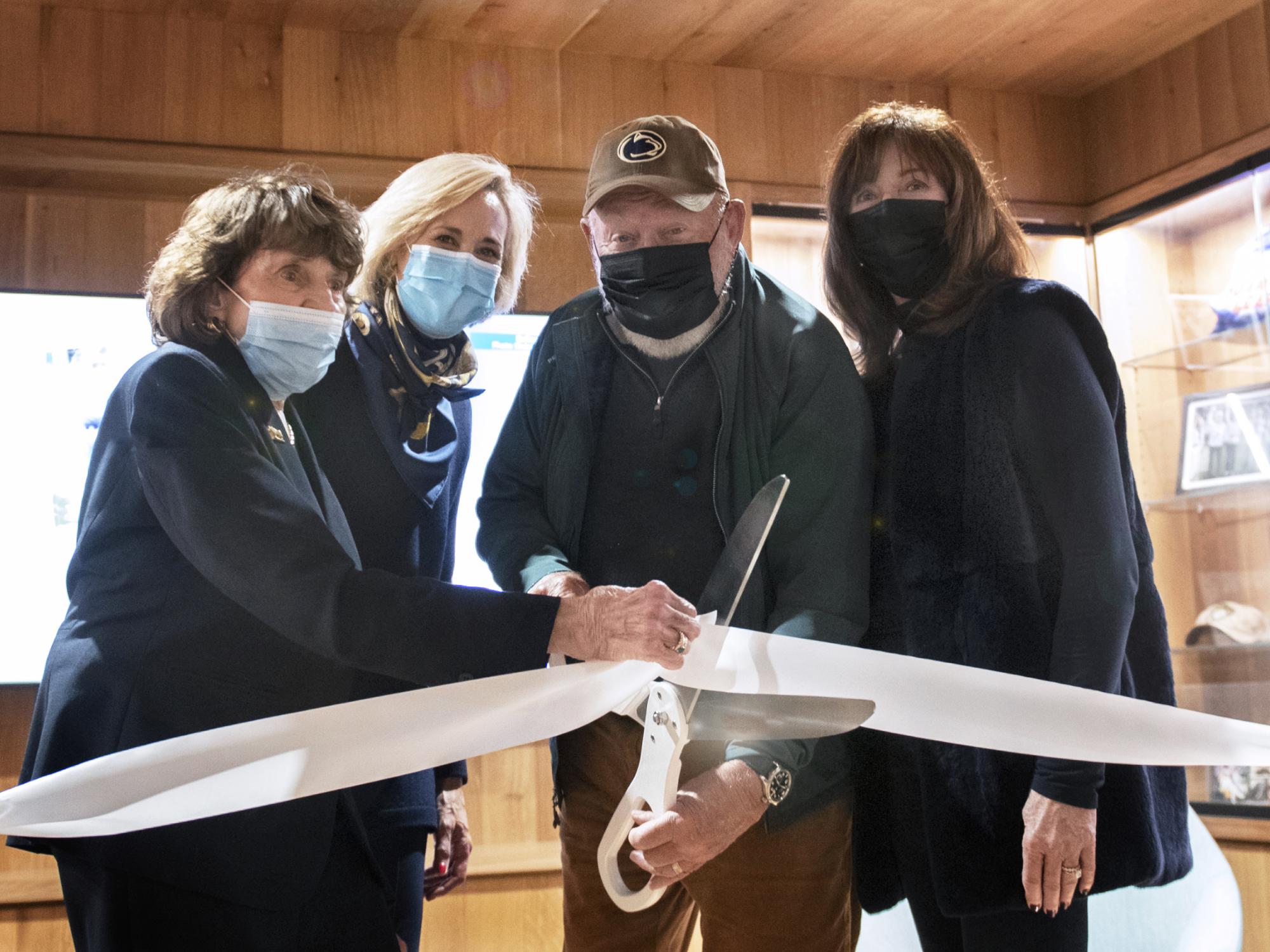 Donald Bellisario ribbon cutting