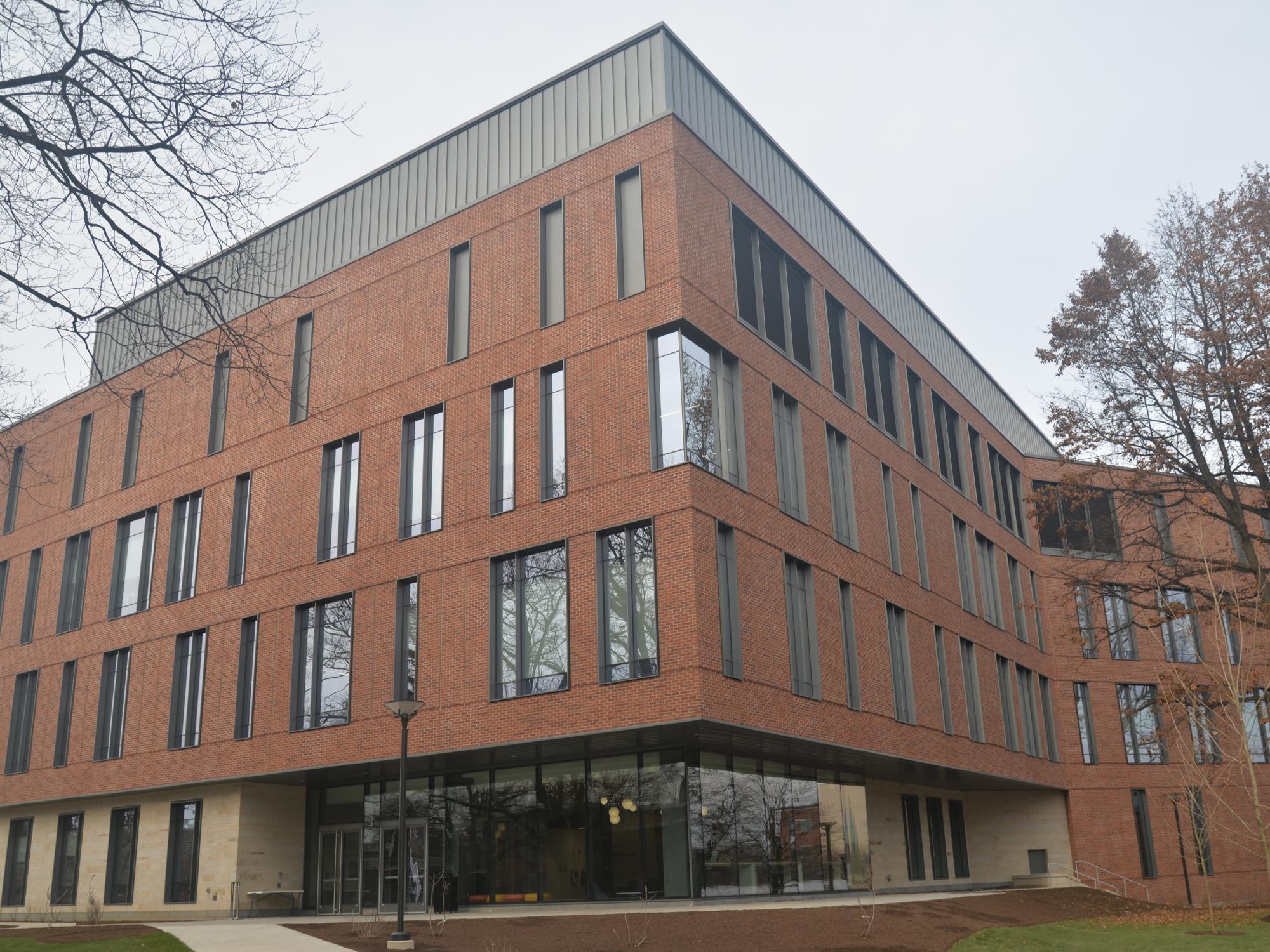 A photo of the new Henning building on the University Park campus