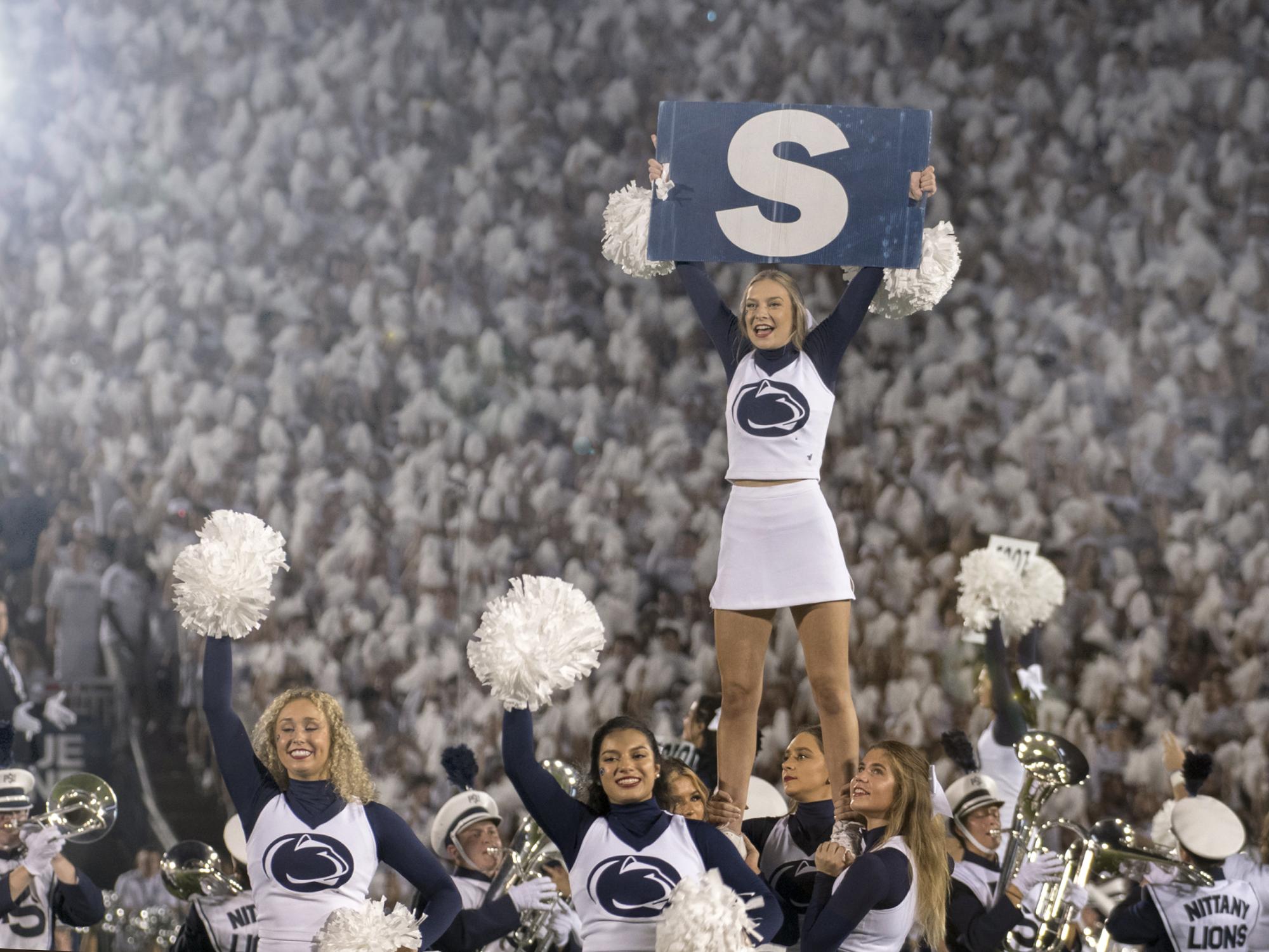 Cheerleaders at White Out