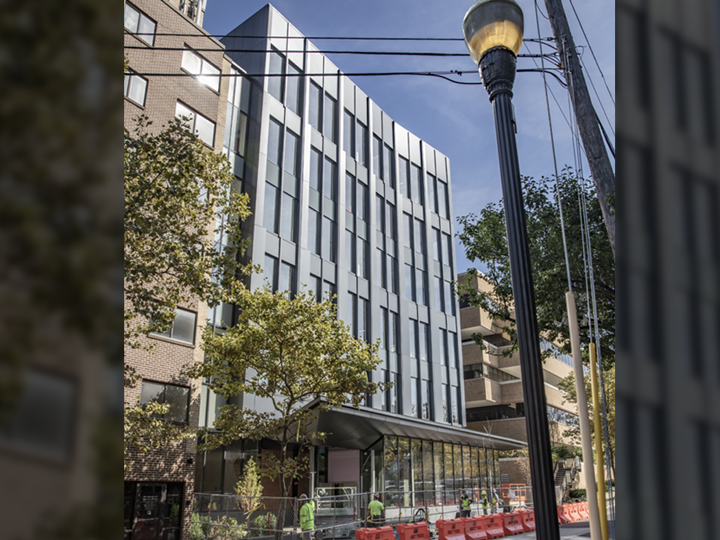 A street view of the Innovation Hub. 