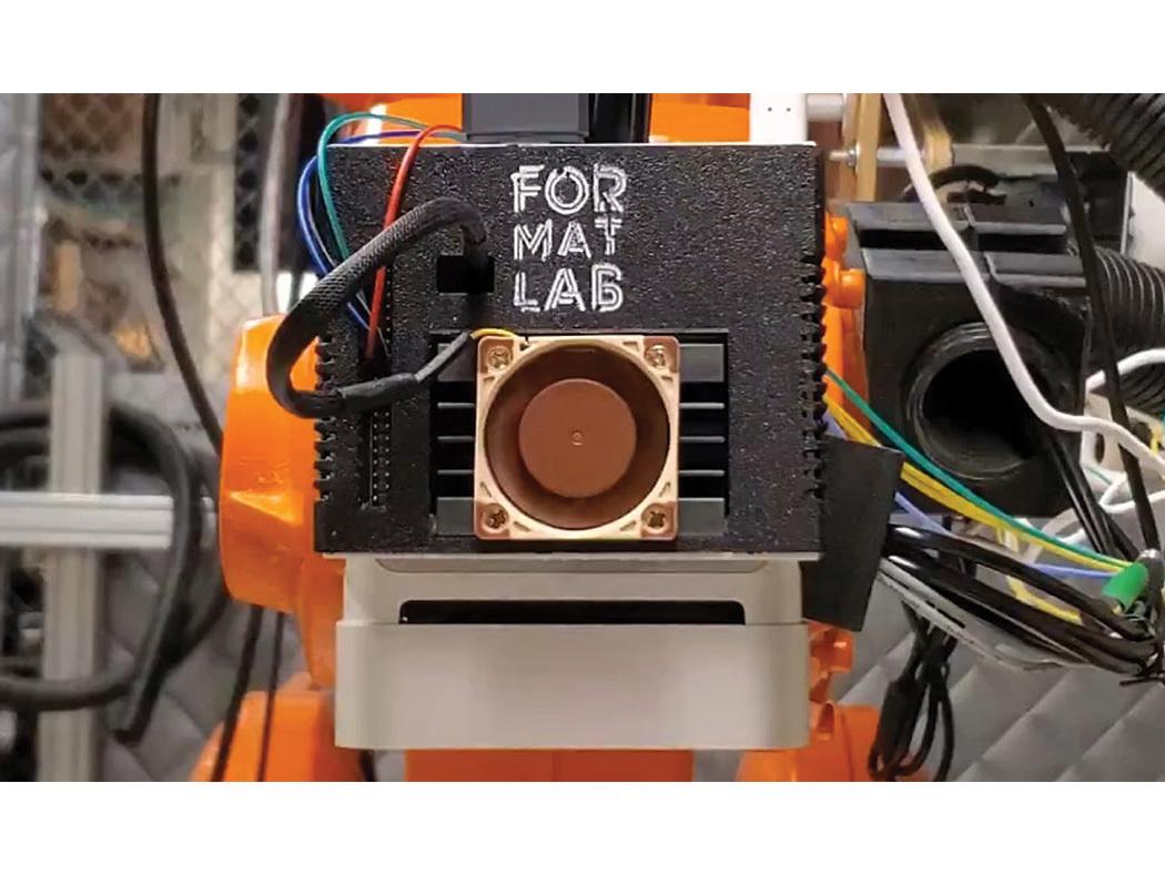 Prototyped computer-vision hardware with the ForMat Lab name on it.