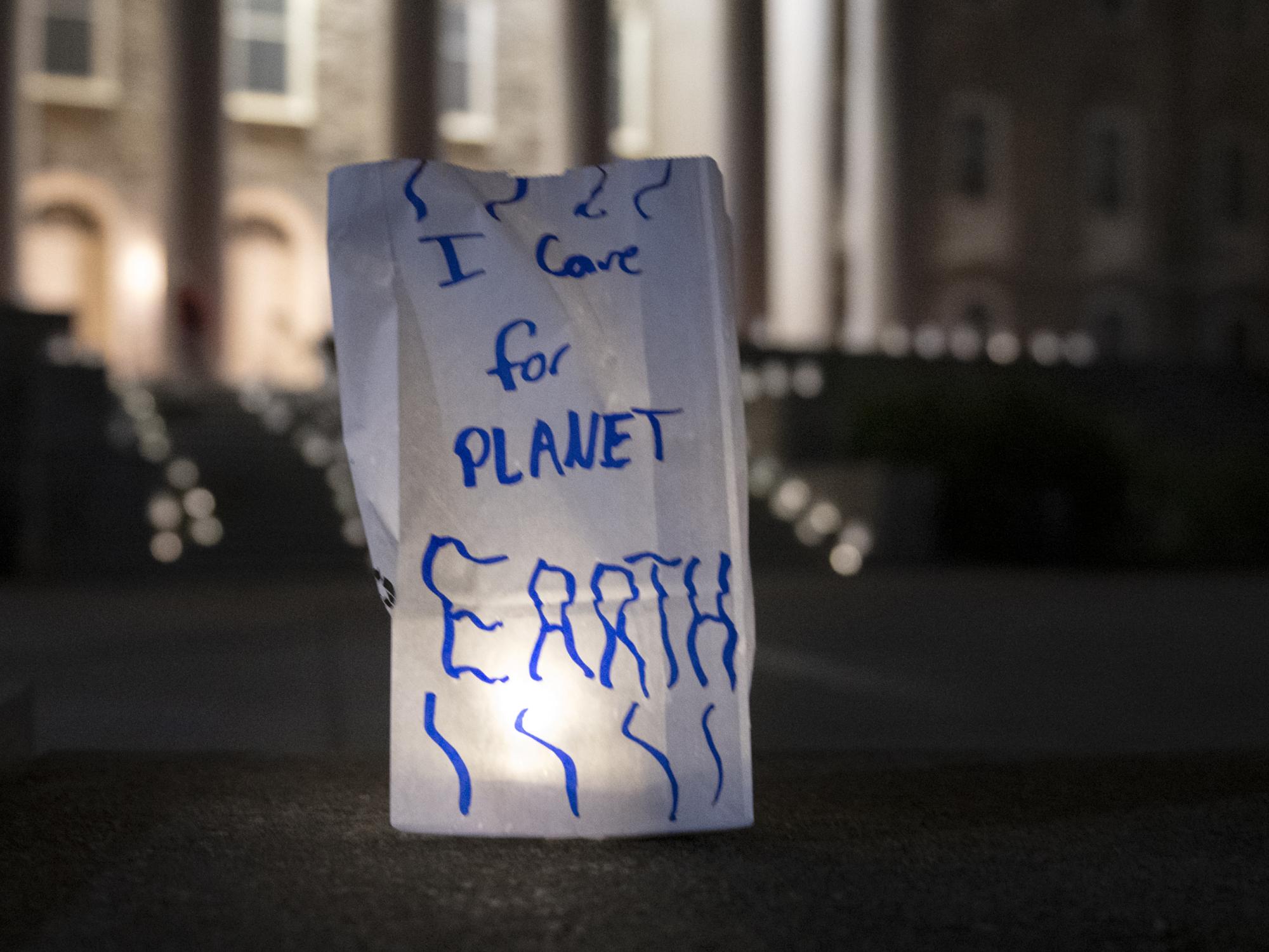 Candle bag from Earth Day