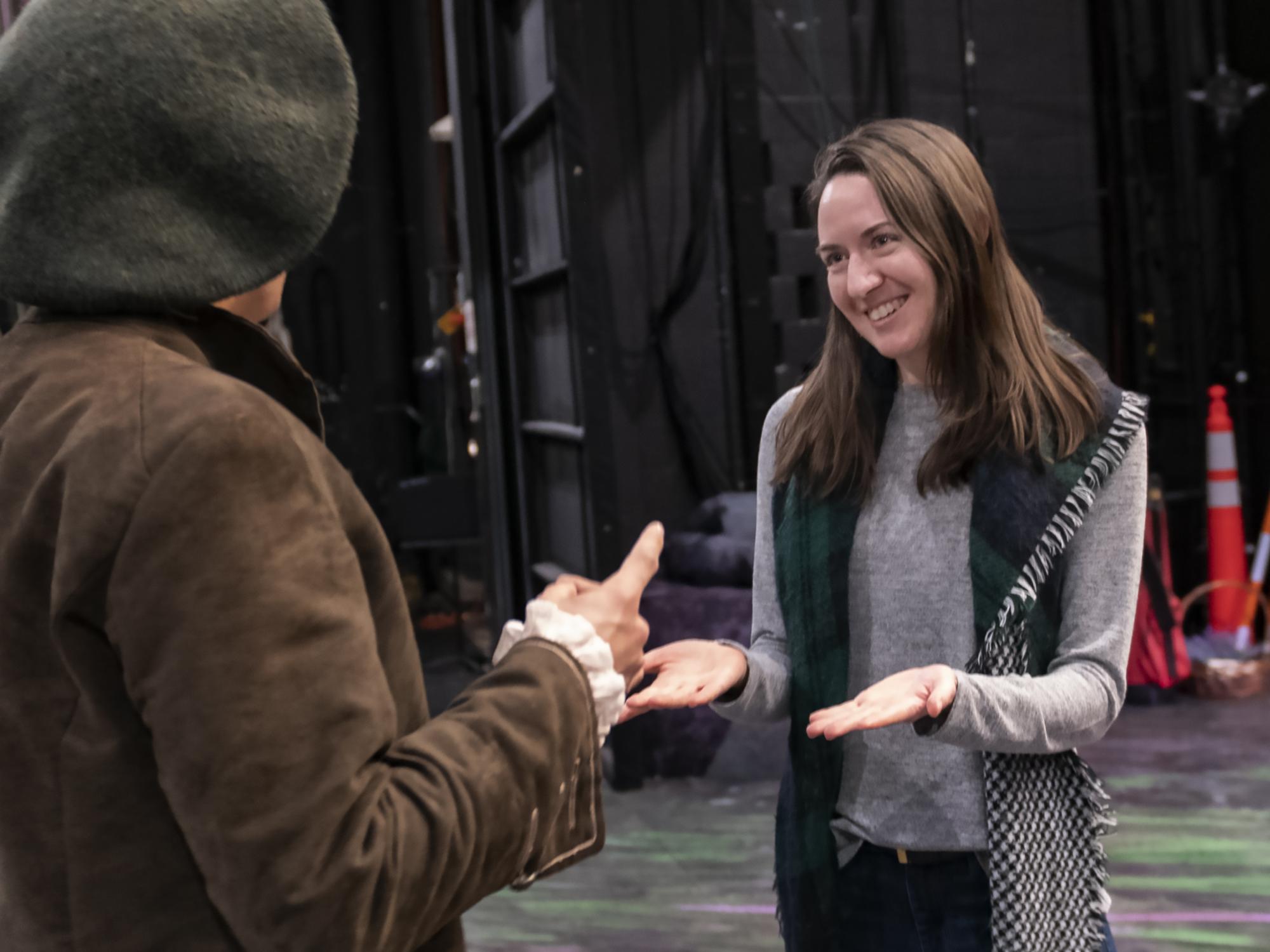 Jennifer Delac directing actors