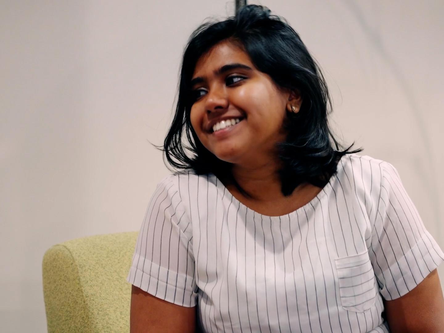 Nimisha Benoy smiling