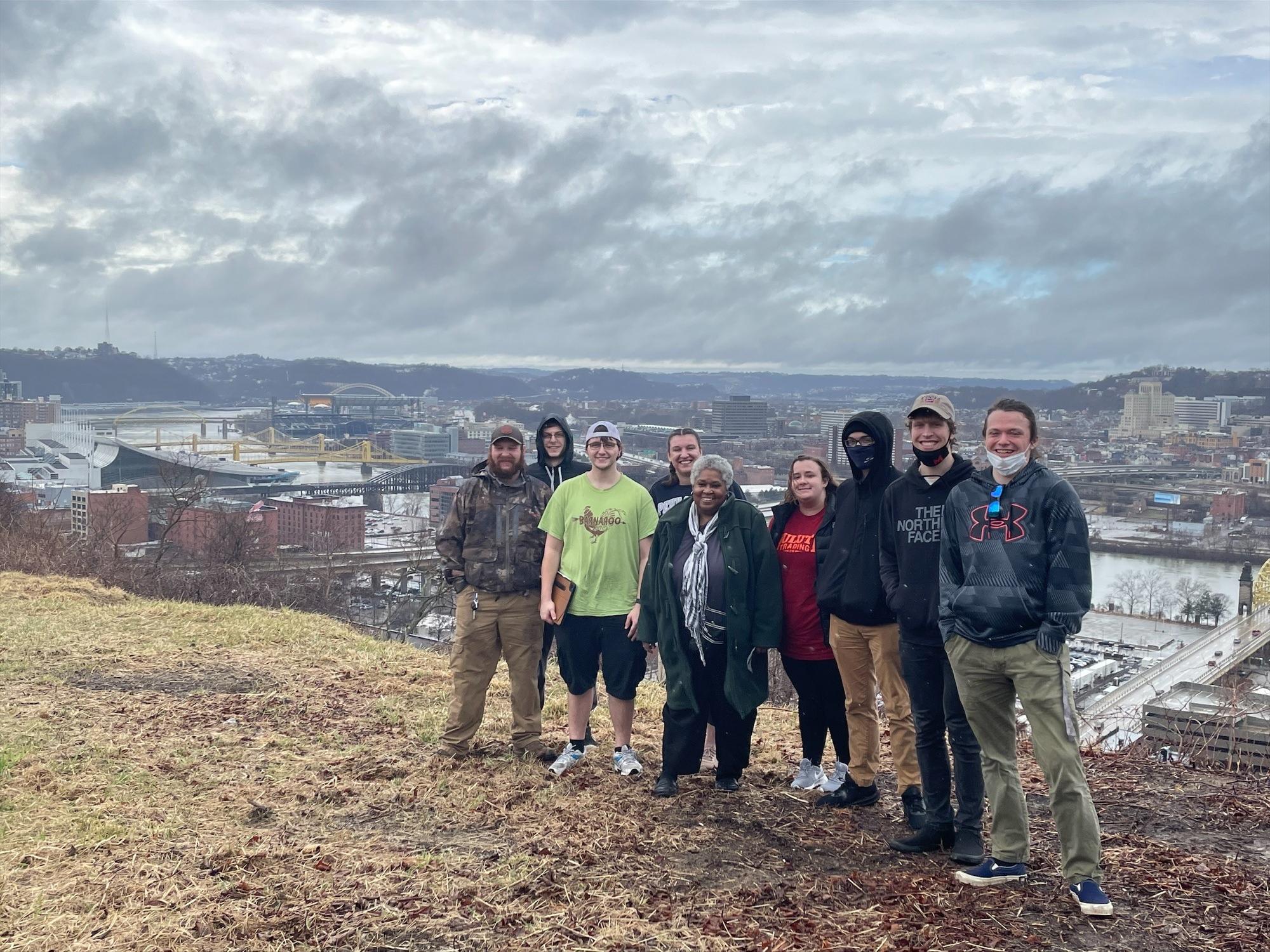 Students tour the Hill District of Pittsburgh