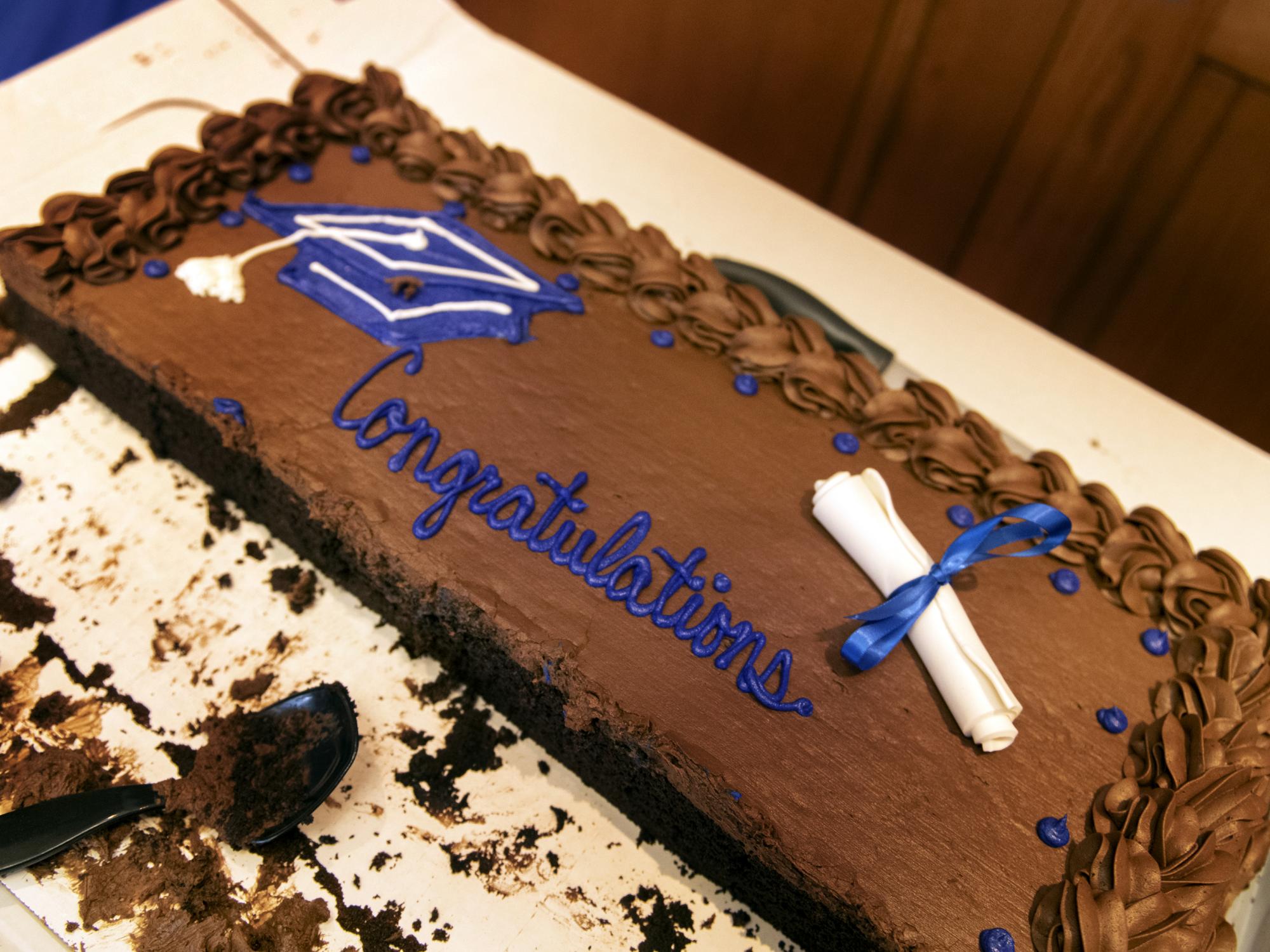 graduation cake at Senior Send Off