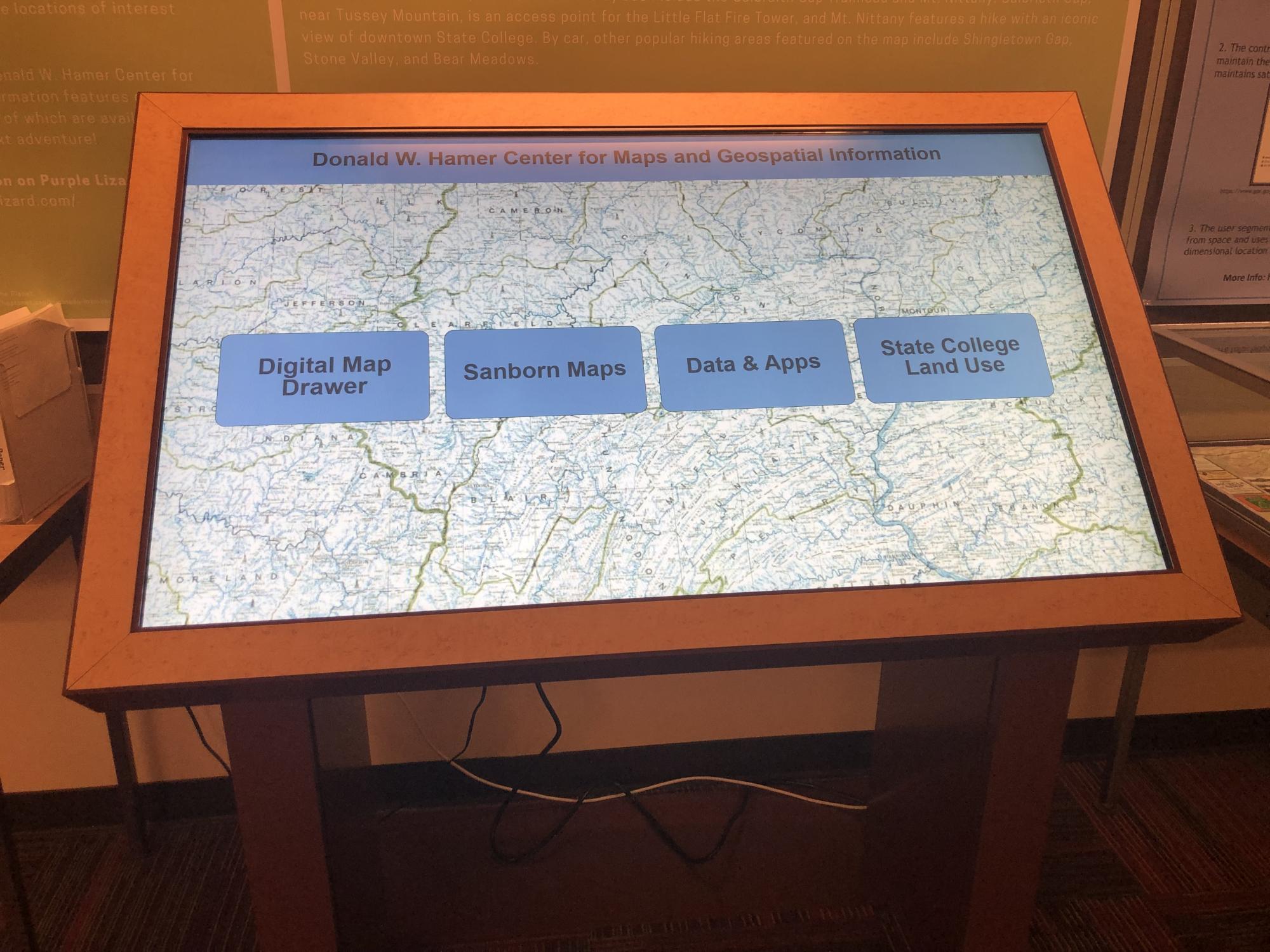 Interactive Digital Map Display