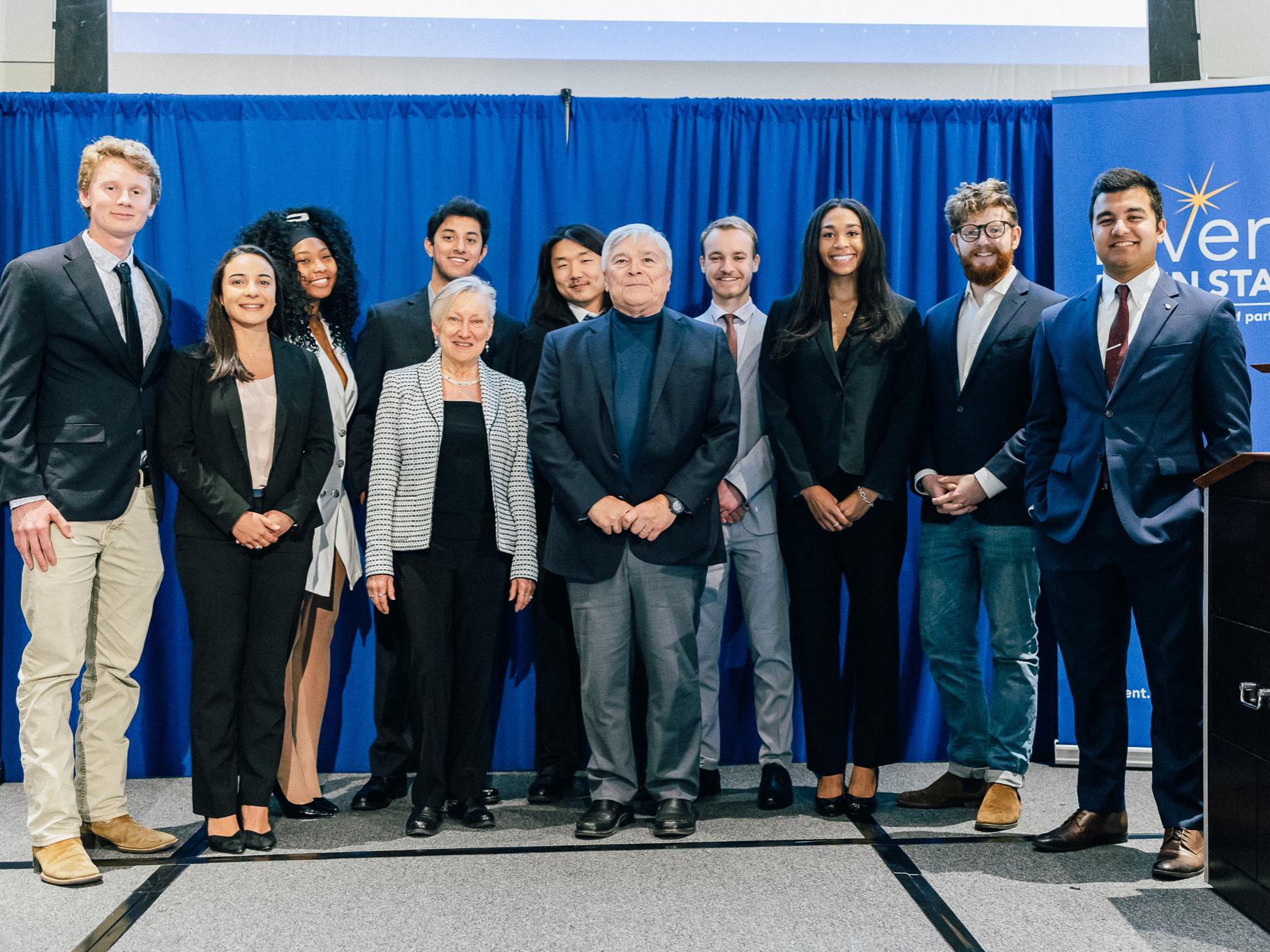 Group photo of winners of Student Startup Showcase