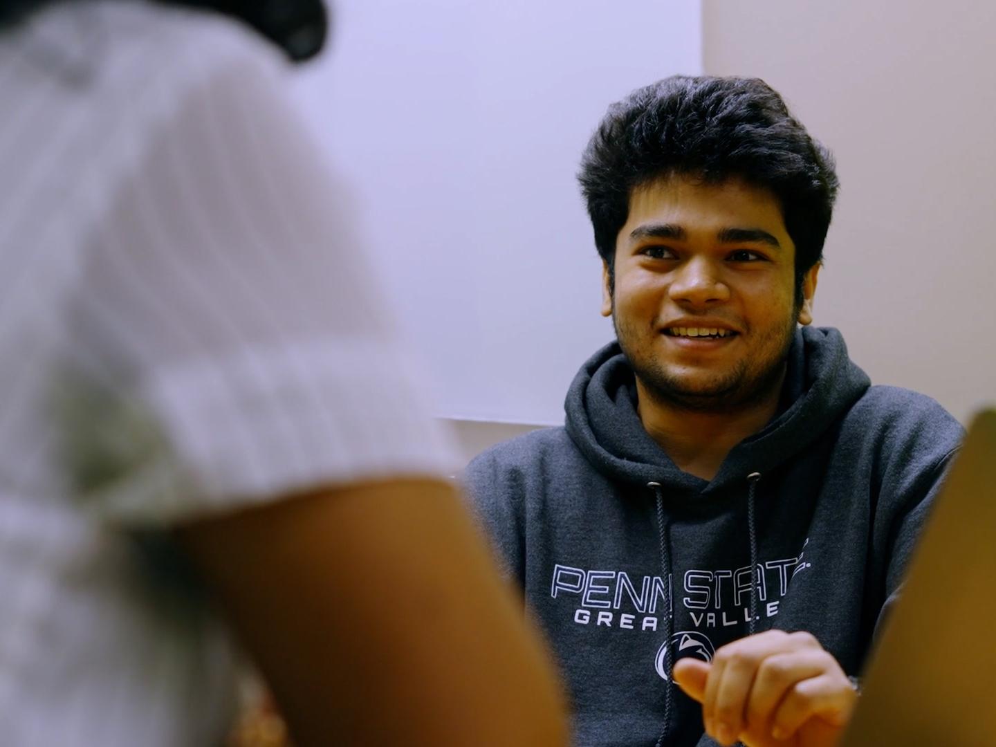 Utkarsh Singh smiling