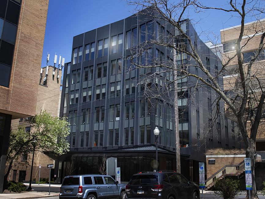 Exterior of Innovation Hub from across street
