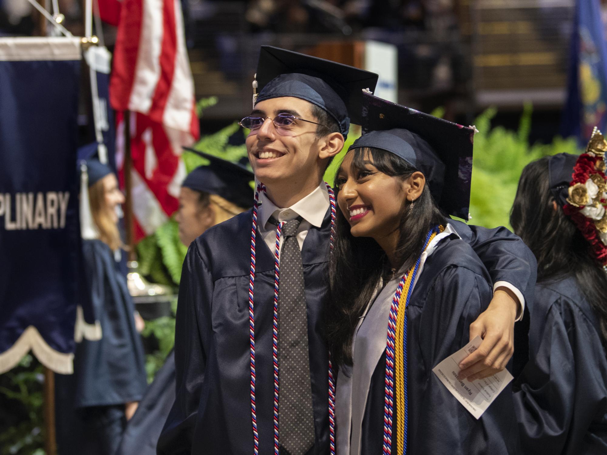 graduates in Liberal Arts pose for photo