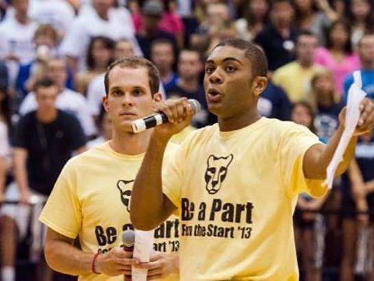 Mikel Jones pep rally