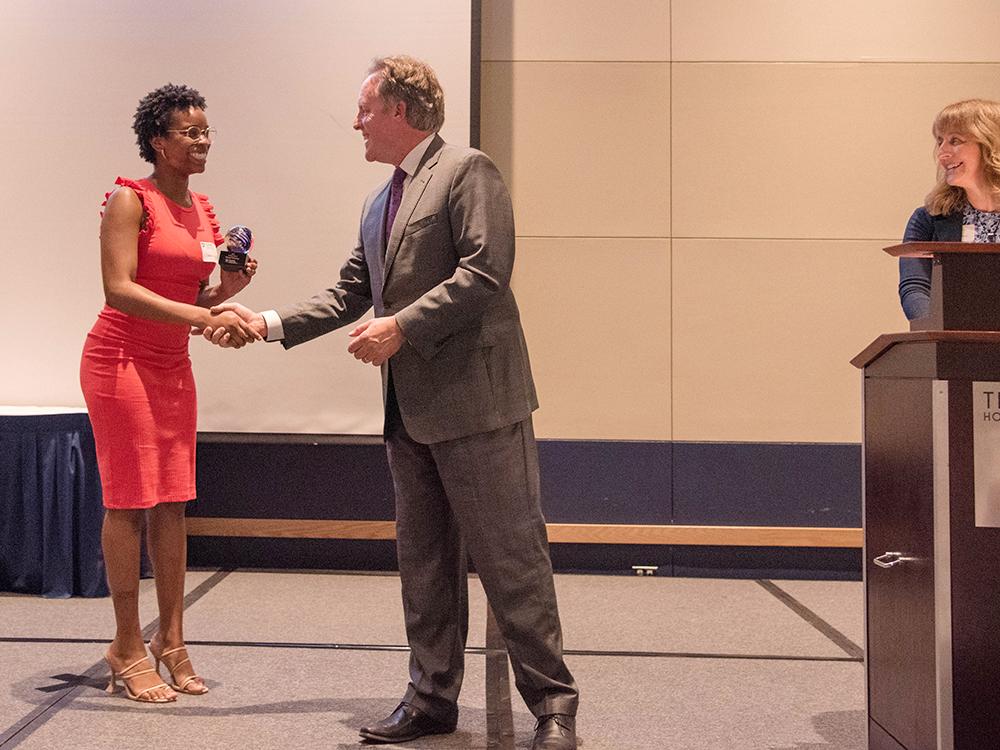 Imani Murray and Lee Kump at Wilson Awards Banquet