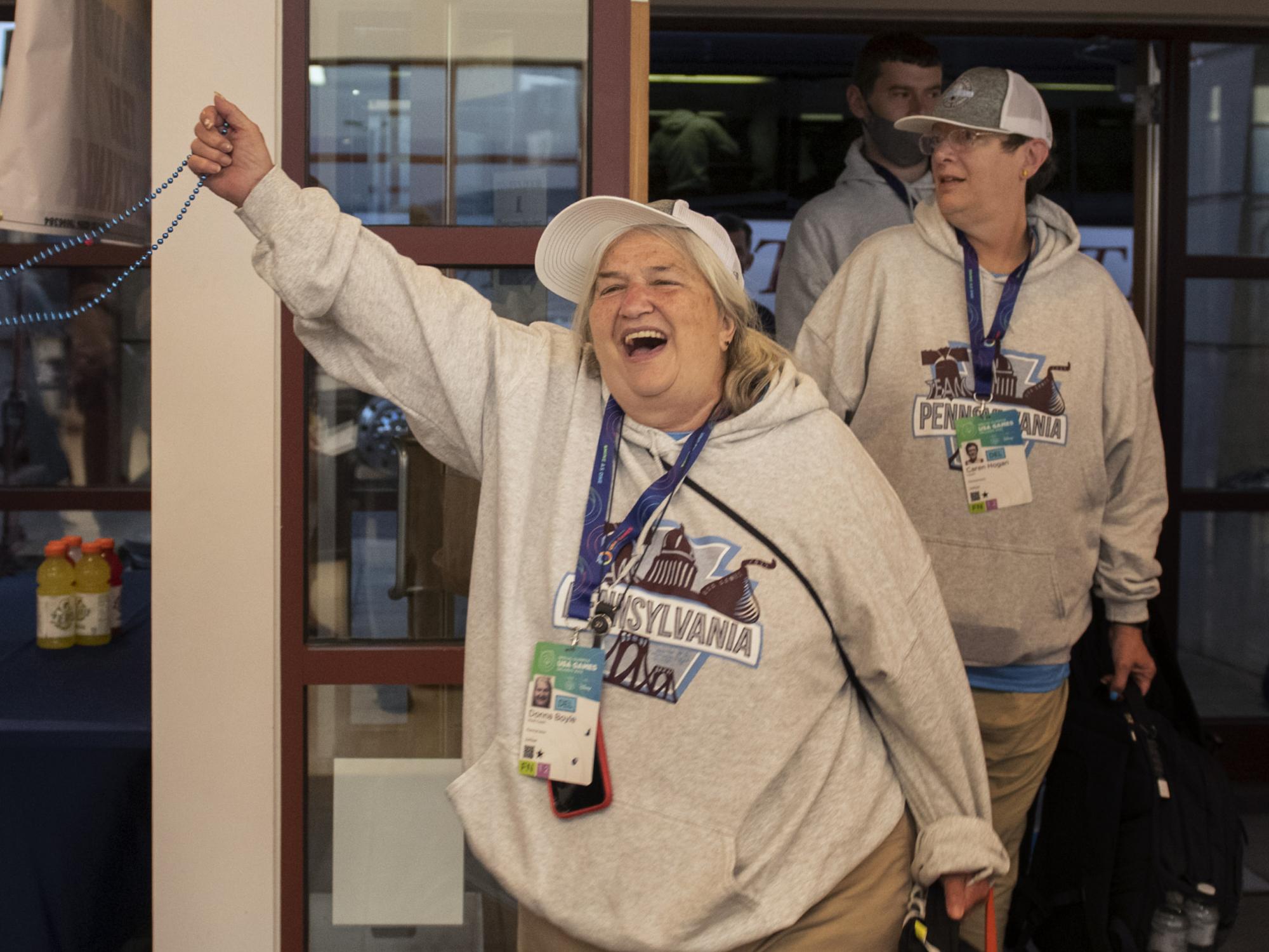 Special Olympians arrive at Airlift June 5