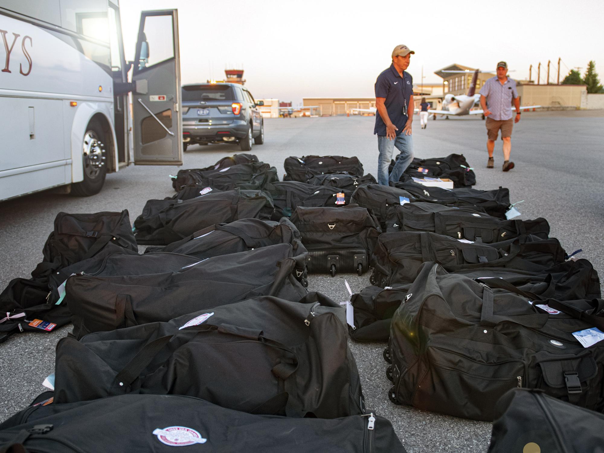 luggage for Special Olympics athletes