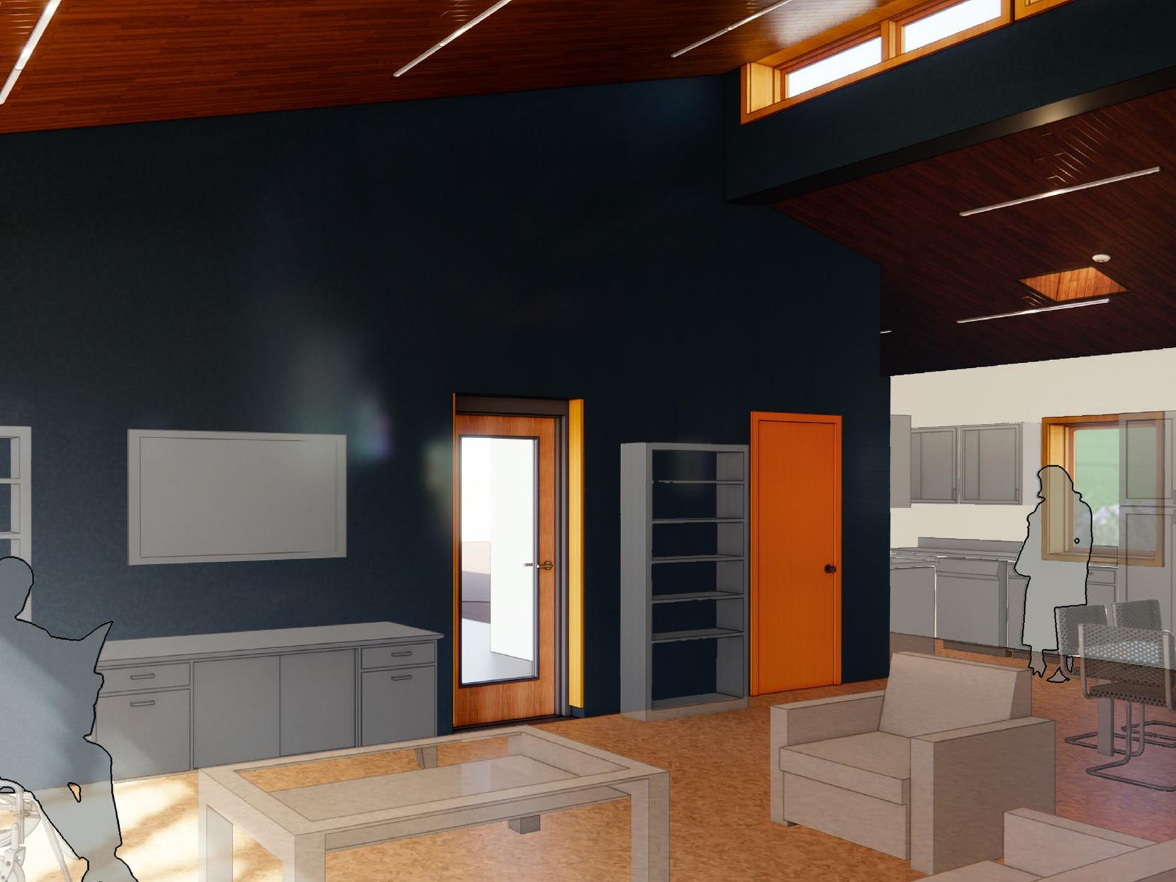 Rendering of Penn State Harrisburg solar decathalon build challenge home