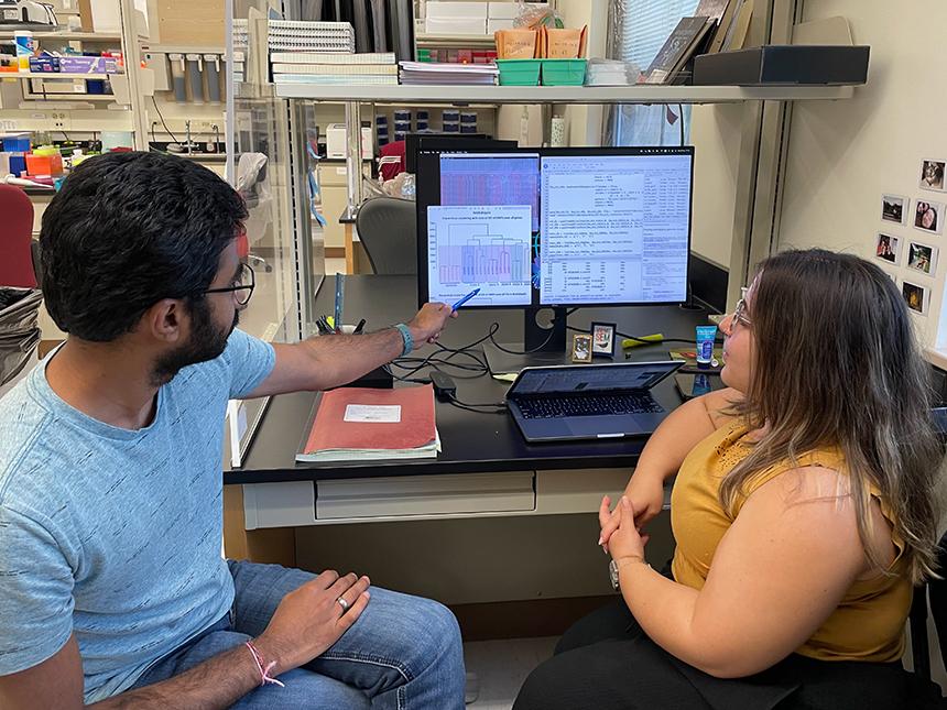 researchers in lab