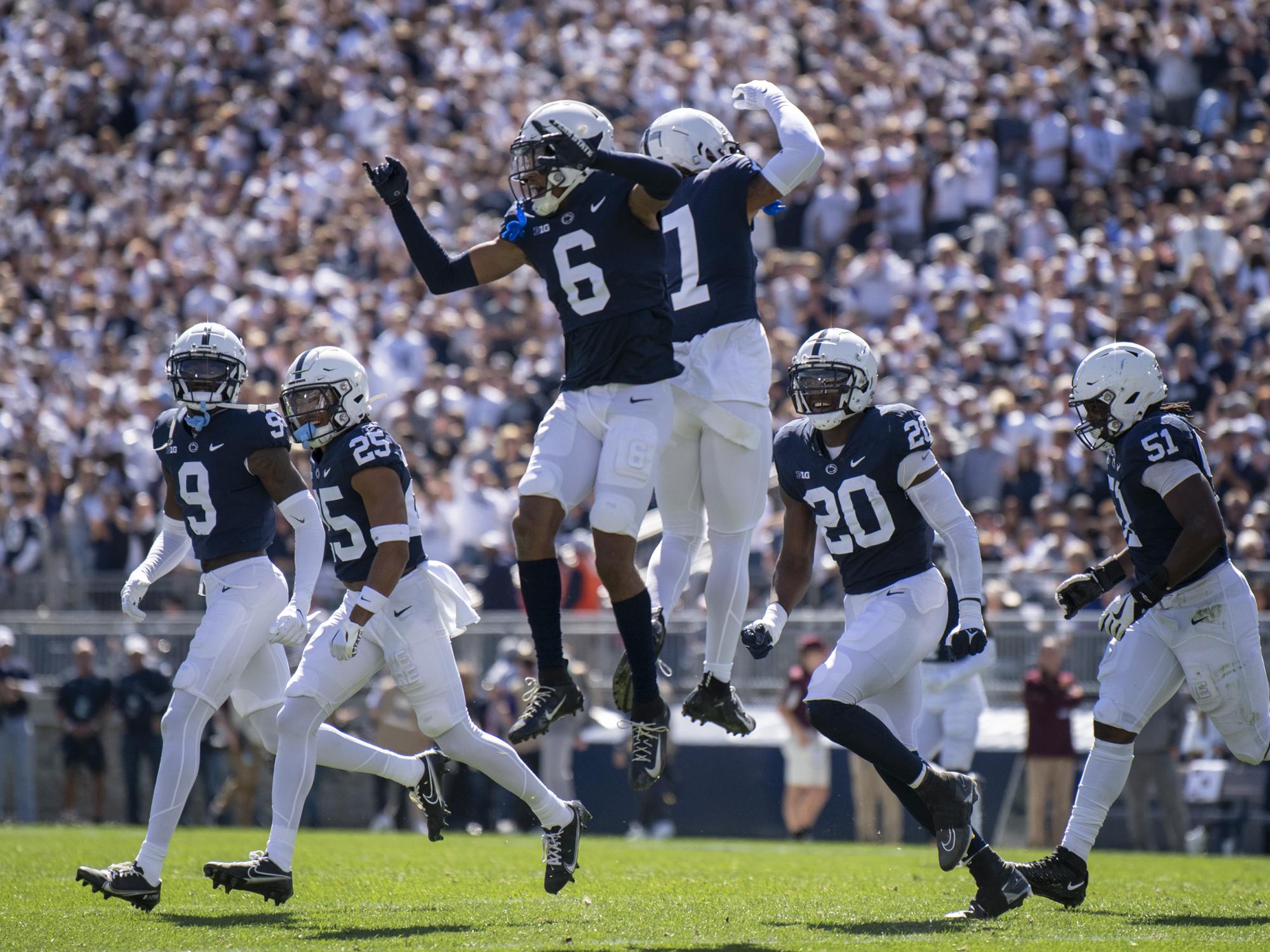defense celebrating