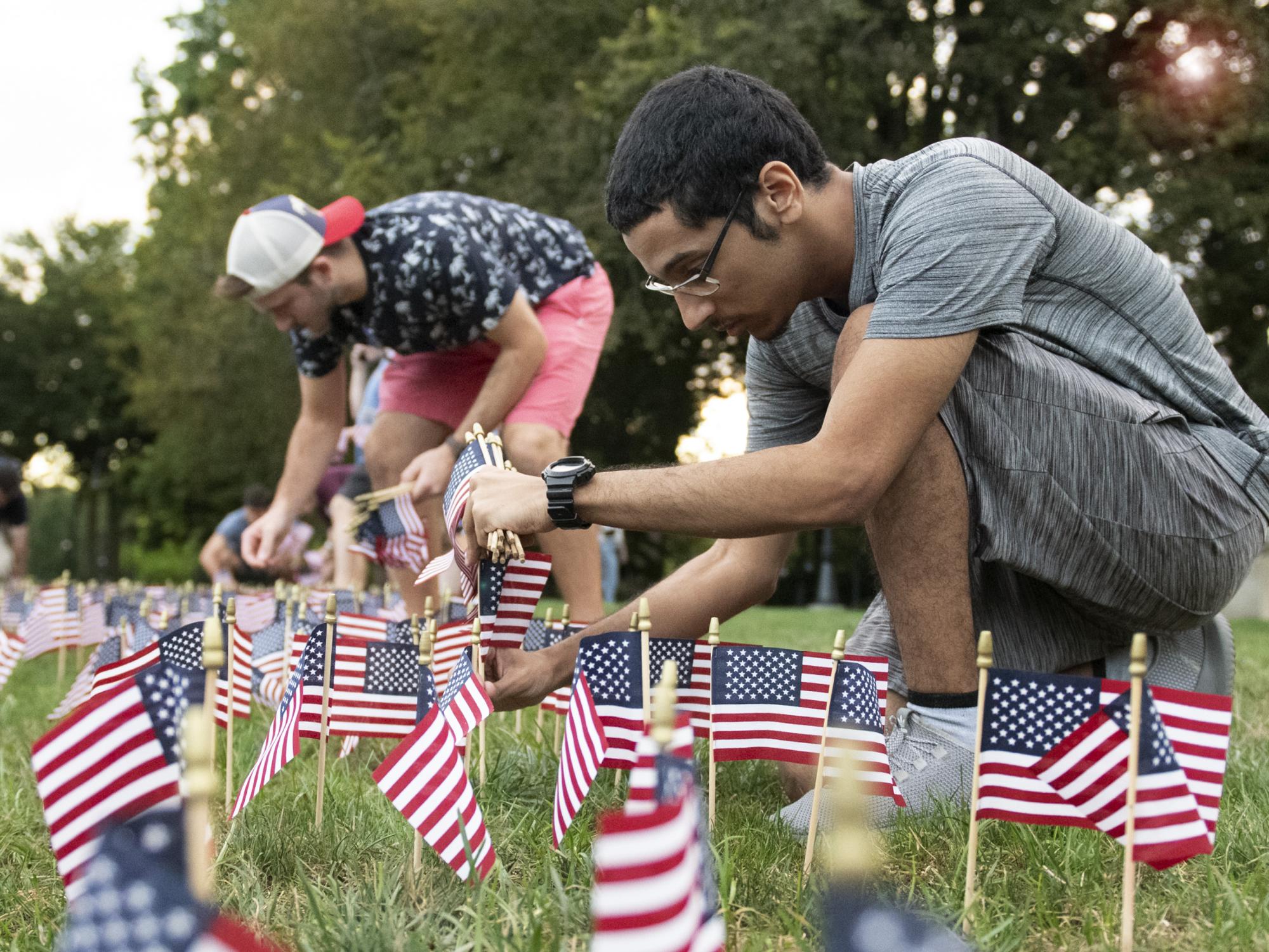 9/11 memorial at Old Main