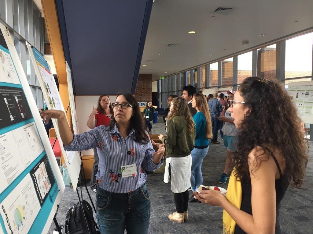 Sharing data at the Microbiome Center Fall Mixer 
