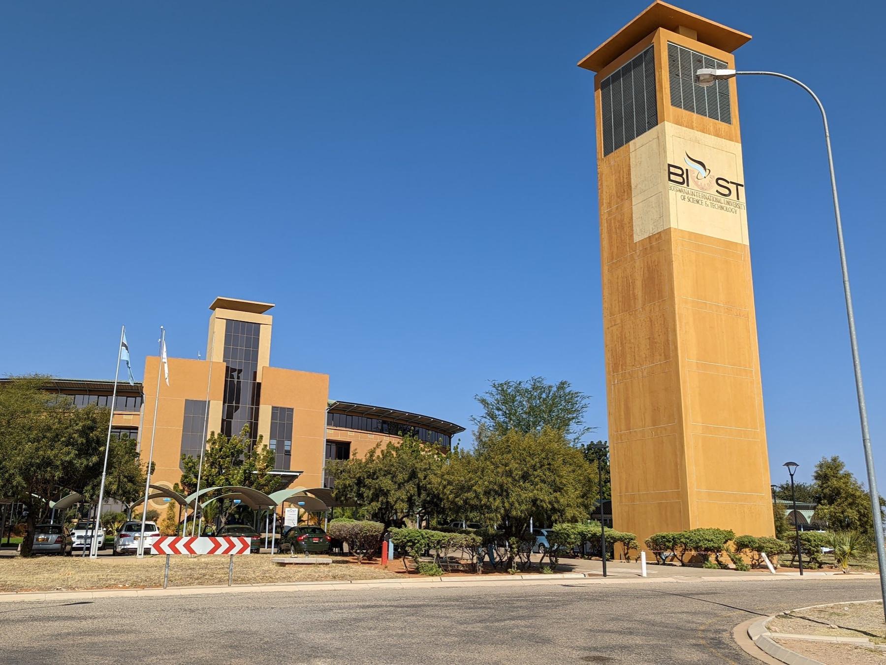 Photograph of the exterior of Botswana International University of Science and Technology