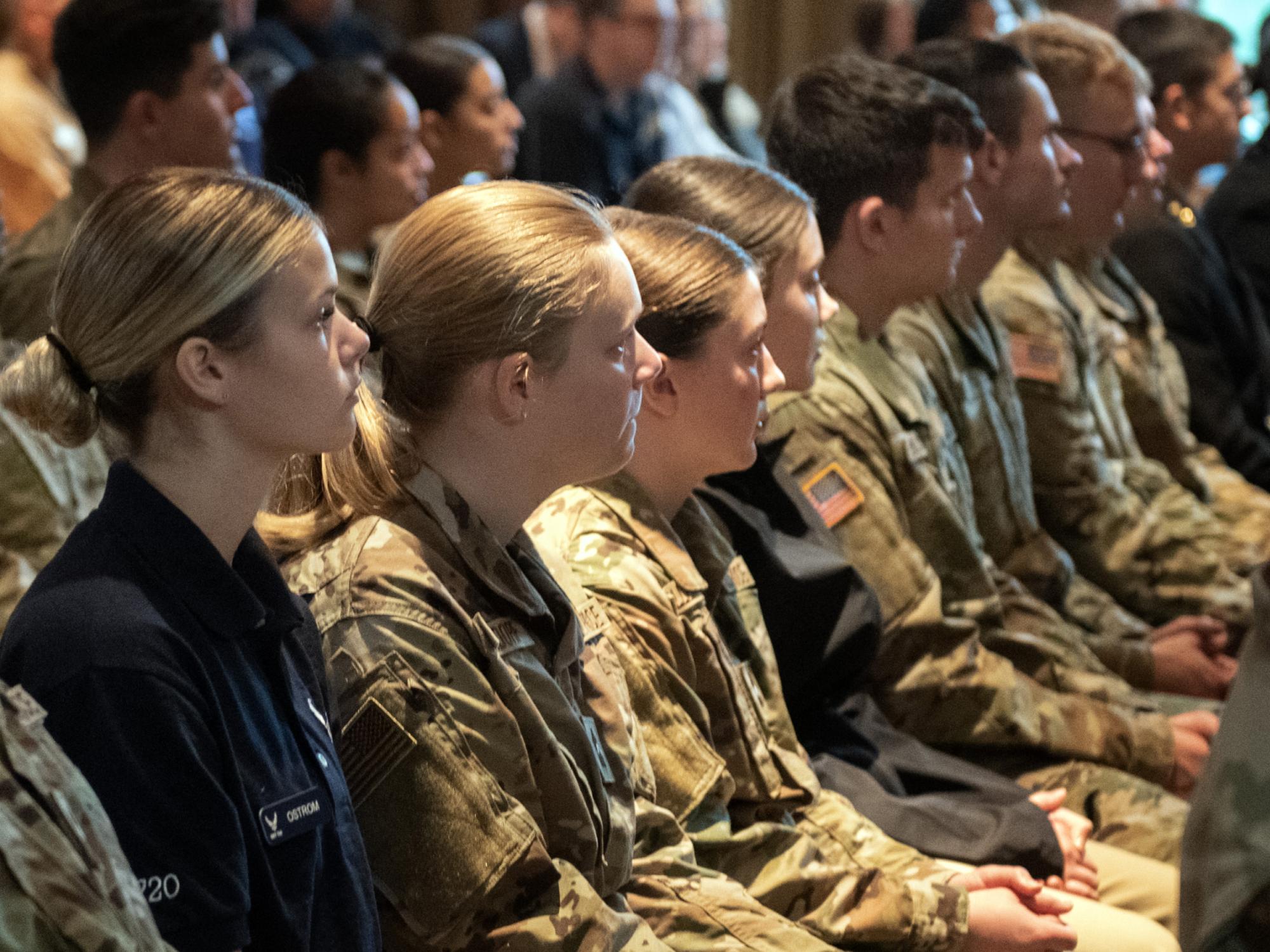 Army ROTC at Veterans Day ceremony