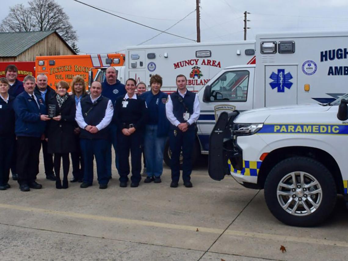 Lisa Davis with East Lycoming Ambulance Association