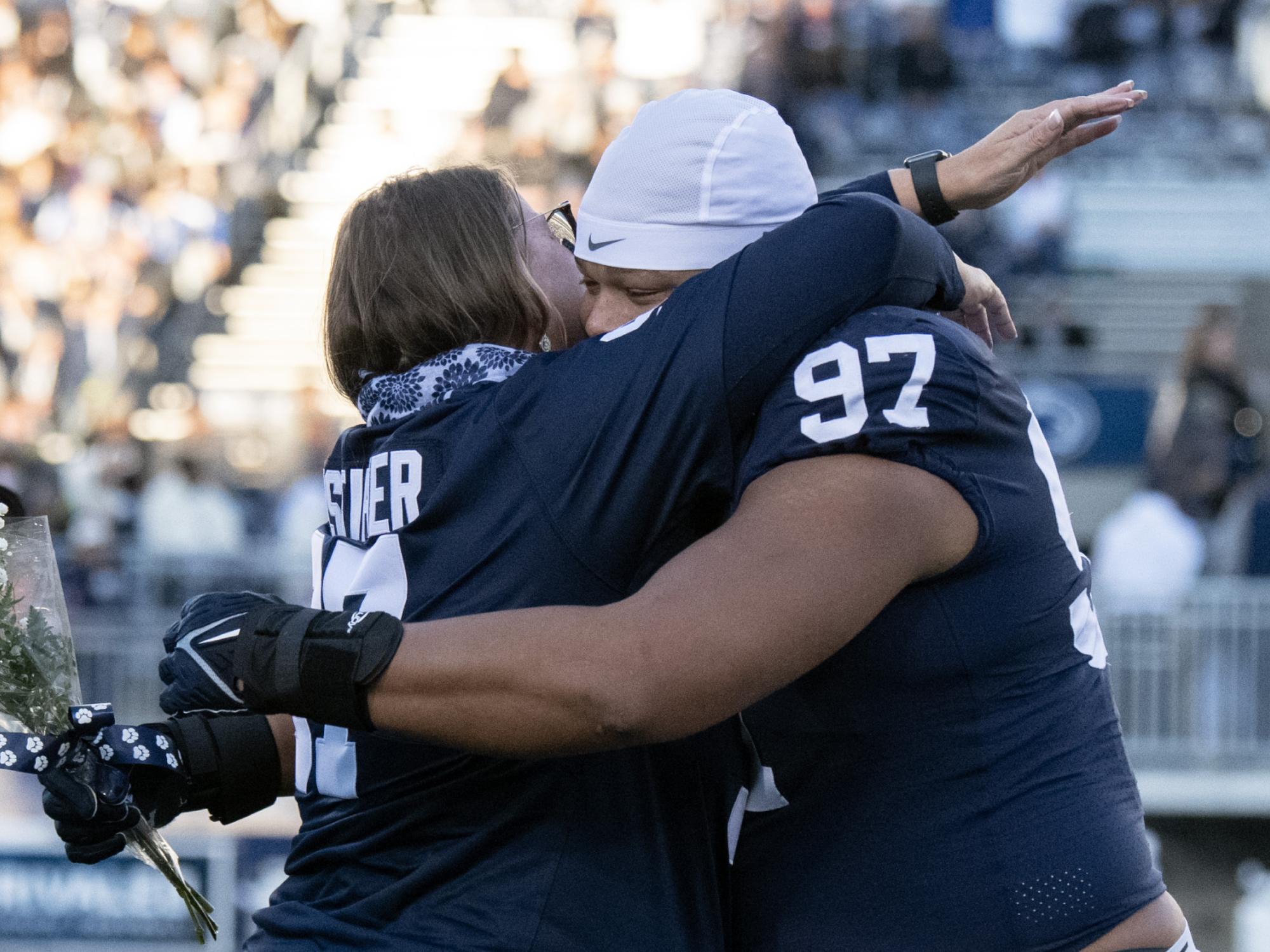 PJ Mustipher on Sr. Day