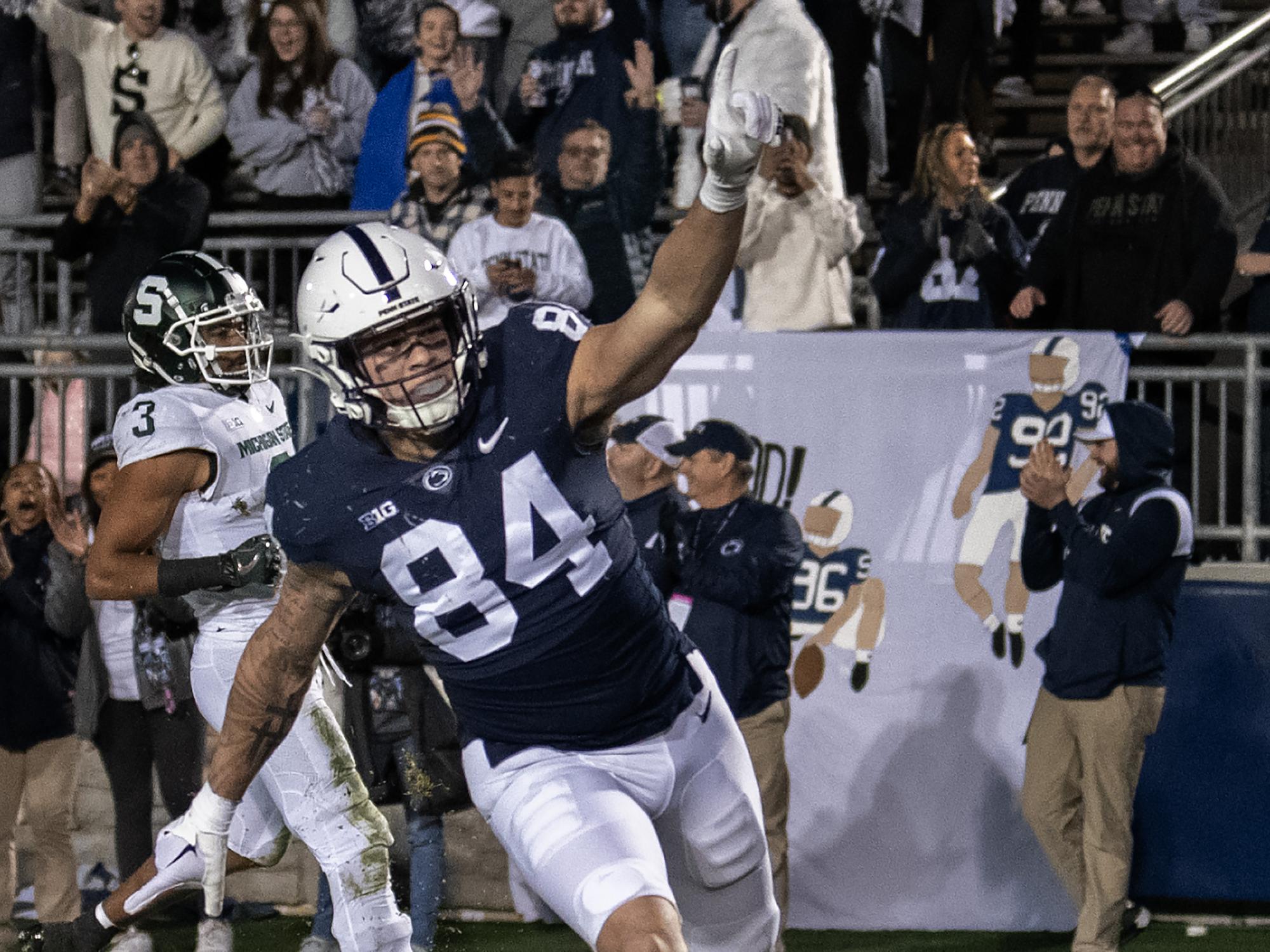 Theo Johnson celebrates