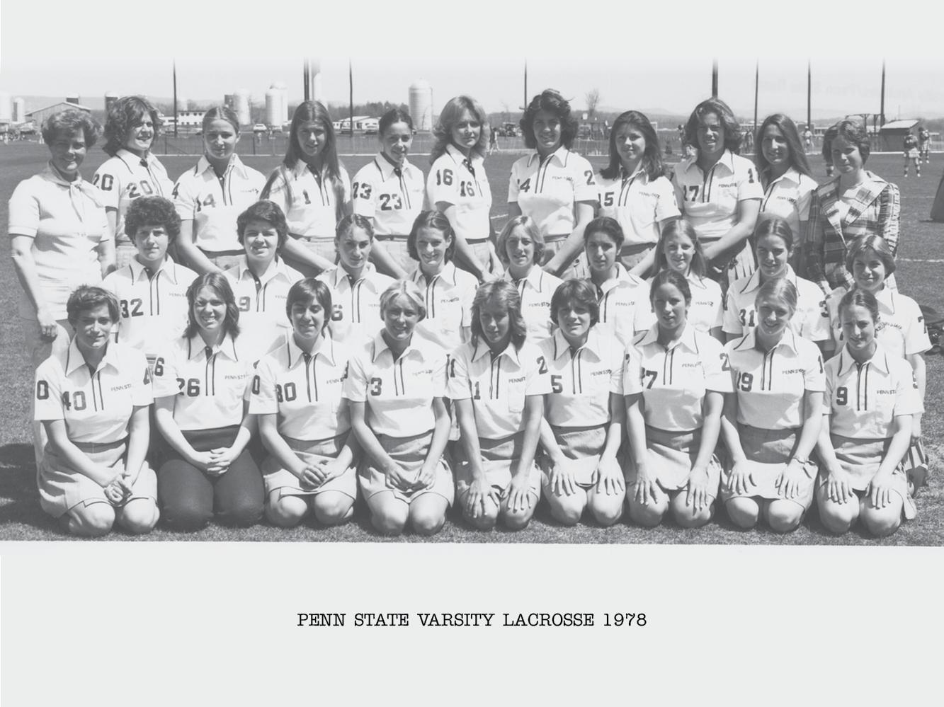 Penn State Women's Varsity LaCrosse team, 1978 