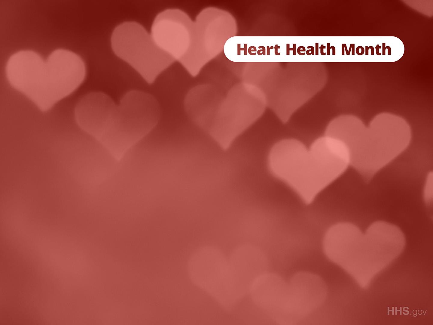 red background with illustrations of hearts