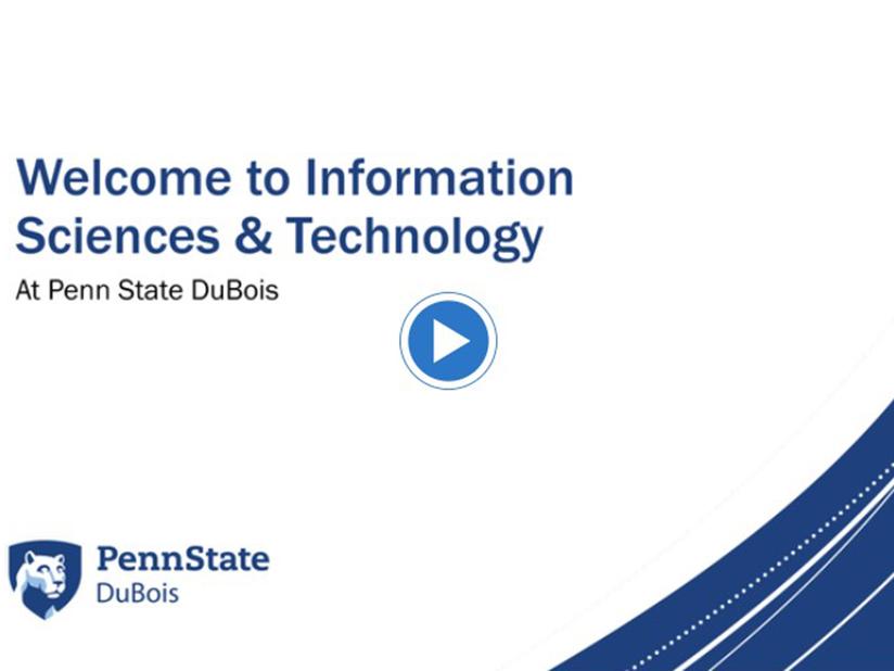 Dr. Jungwoo Ryoo, chancellor and chief academic officer, and Jason Long, program leader for the information technology program, recently discussed the new information technology degree. You can view the video at https://dubois.psu.edu/ist