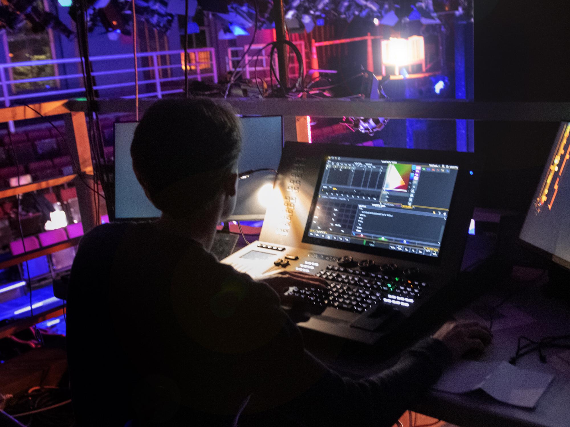 Penn State Centre Stage lighting designer