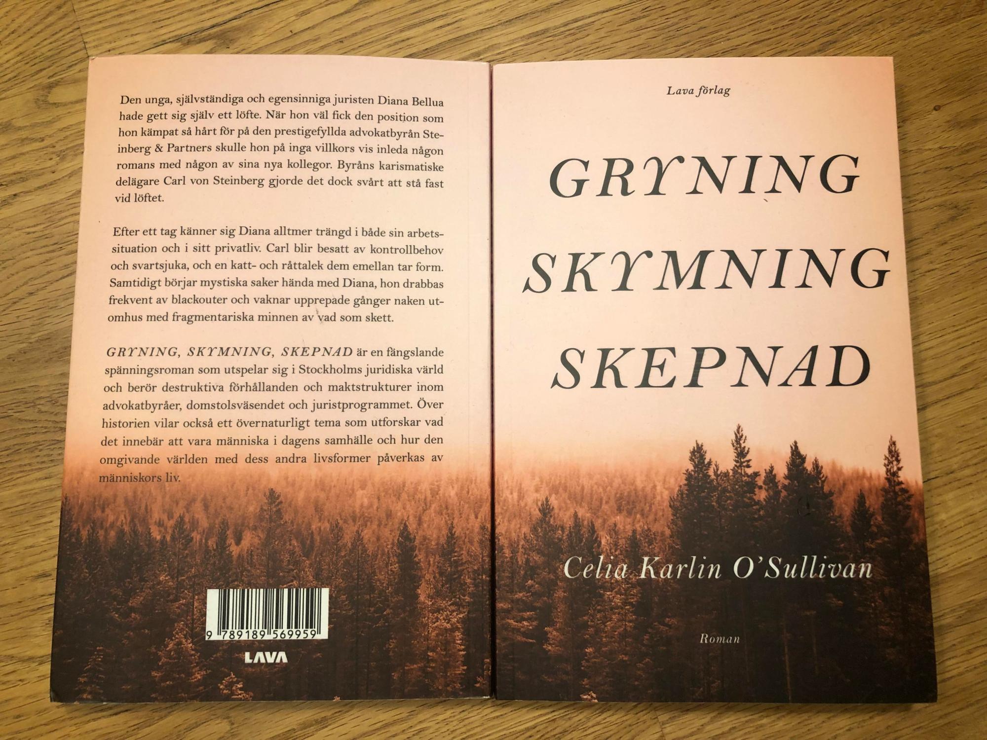 front and back cover of Gryning Skymning Skepnad