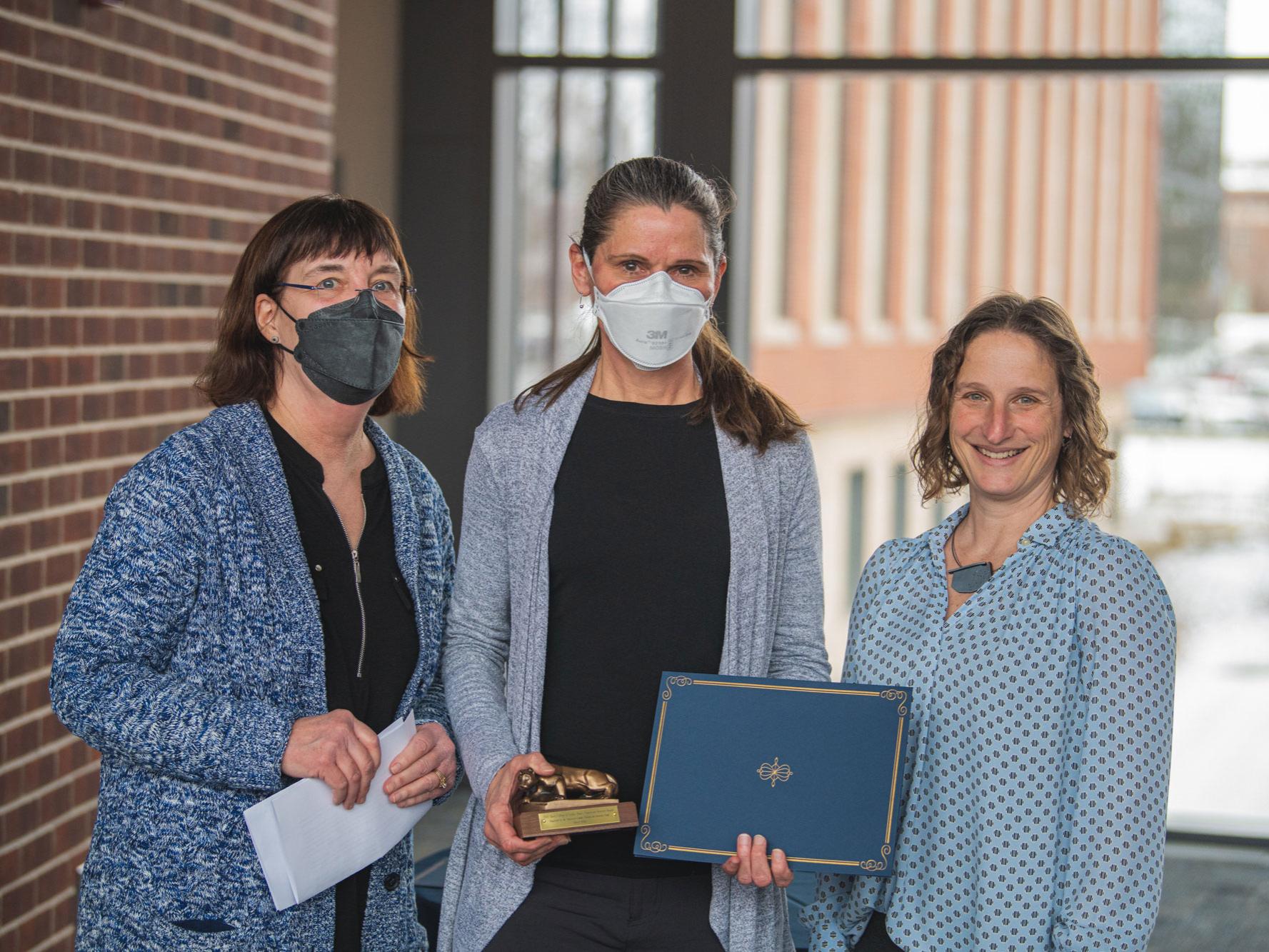 Cheryl Keller with nominator and dean