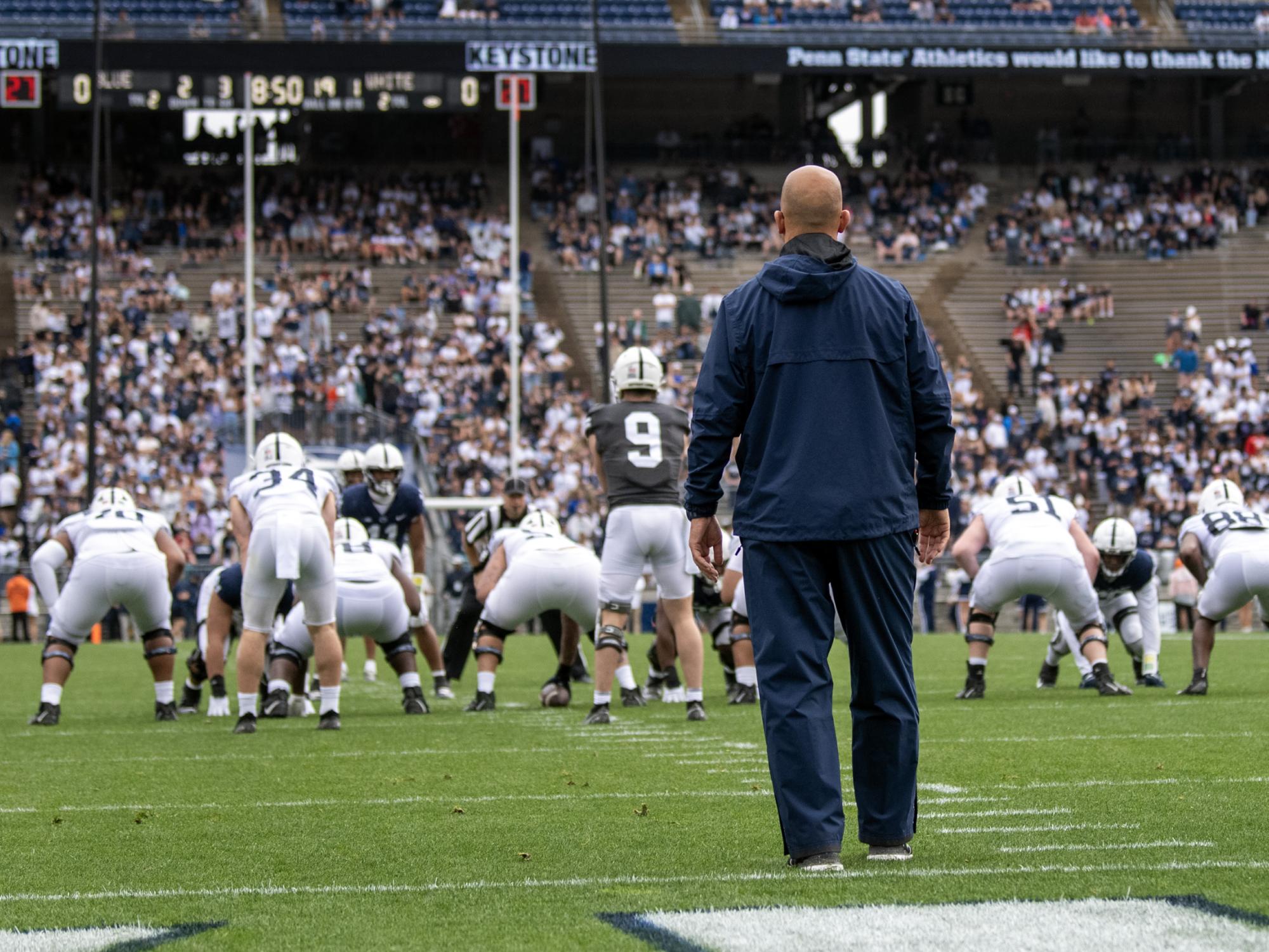 Coach Franklin at Blue White