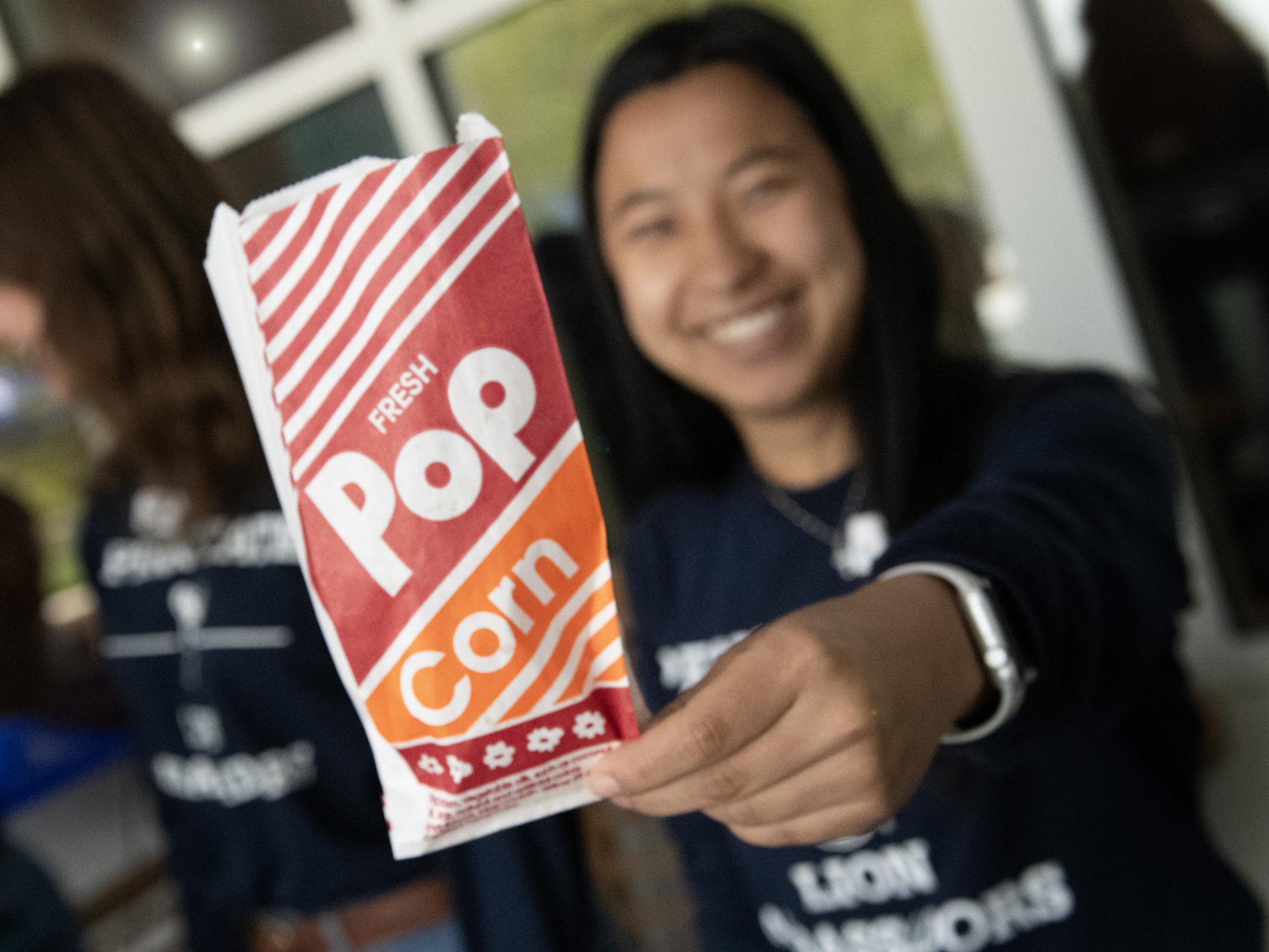 popcorn at senior sendoff