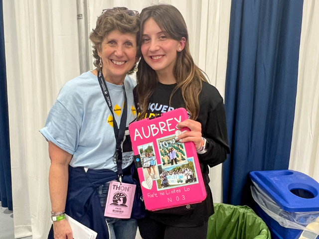 Debbie Zuech-Smyrl with niece Aubrey Zuech