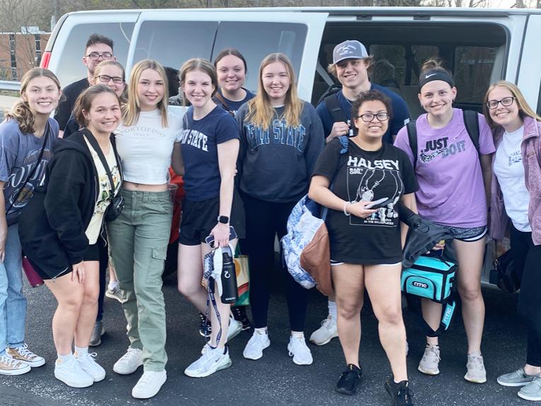 Twelve students, accompanied by Nathan Kruis, assistant professor of criminal justice, made the trip to Hershey, Pennsylvania, for the training.