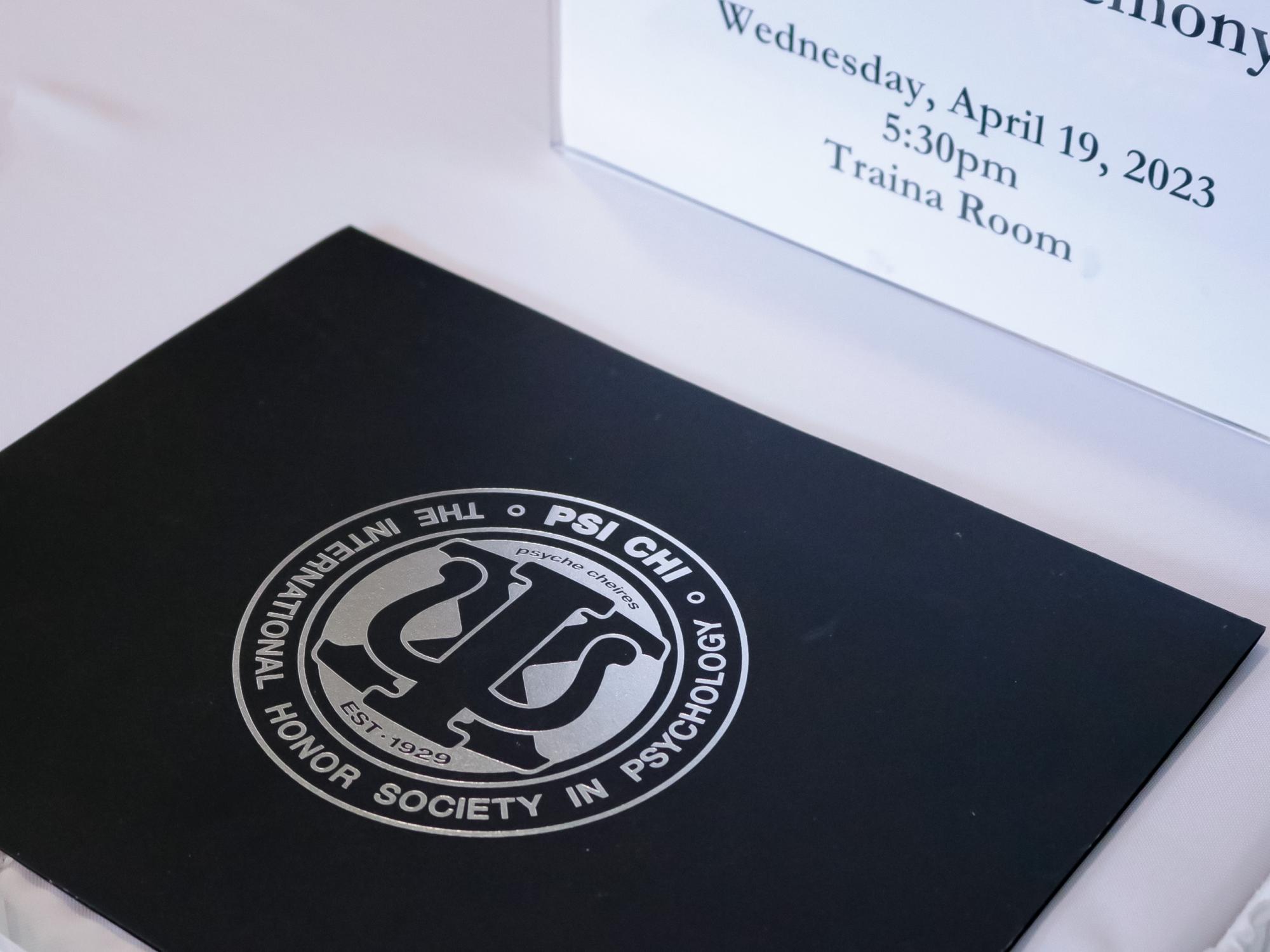 honor society certificate cover 